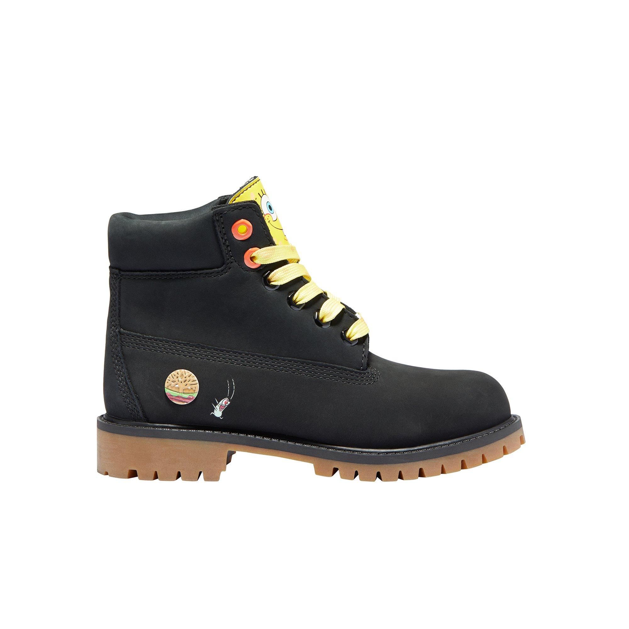 Timberland X Spongebob Black 6 Inch Preschool Kids Boot Hibbett City Gear