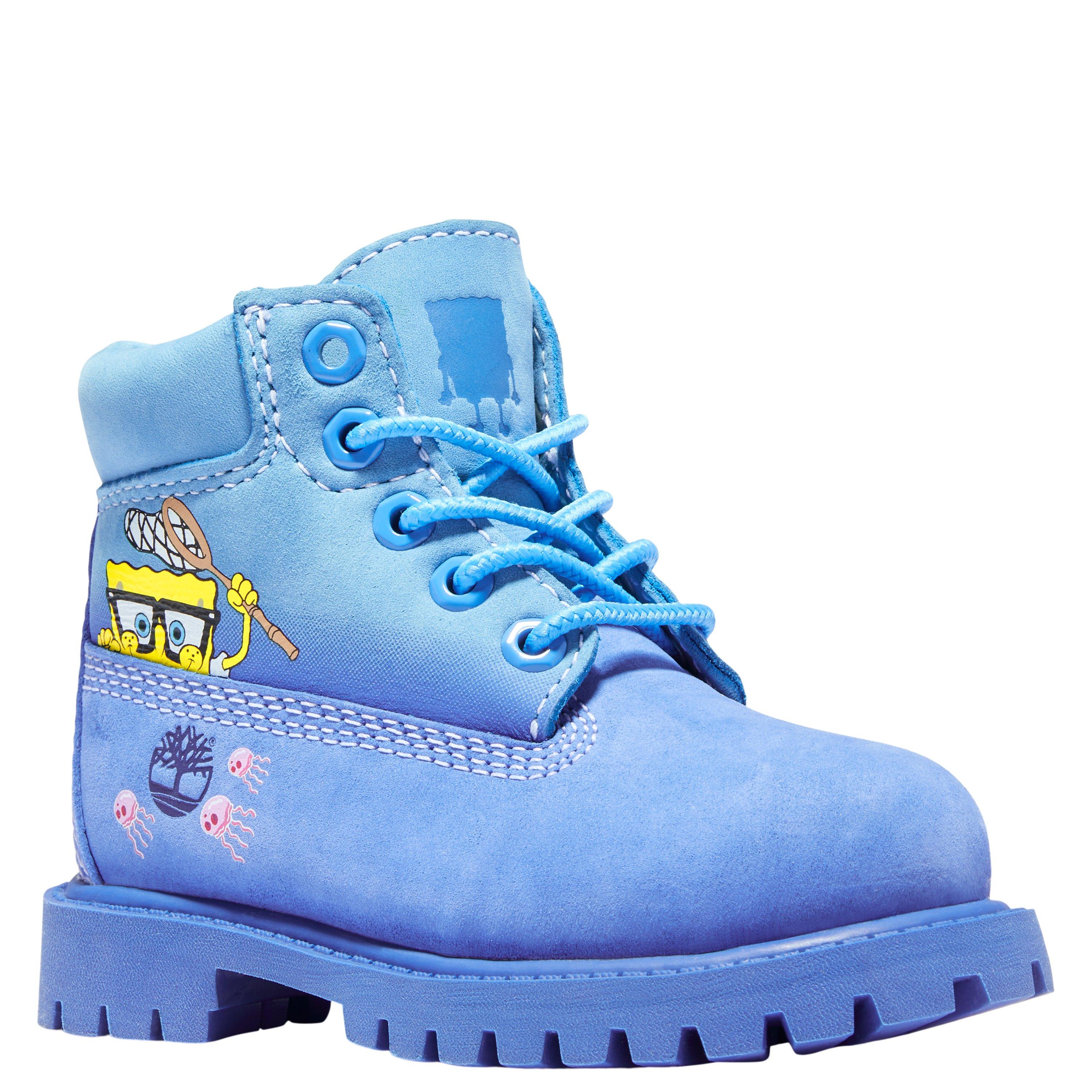 spongebob timberlands blue
