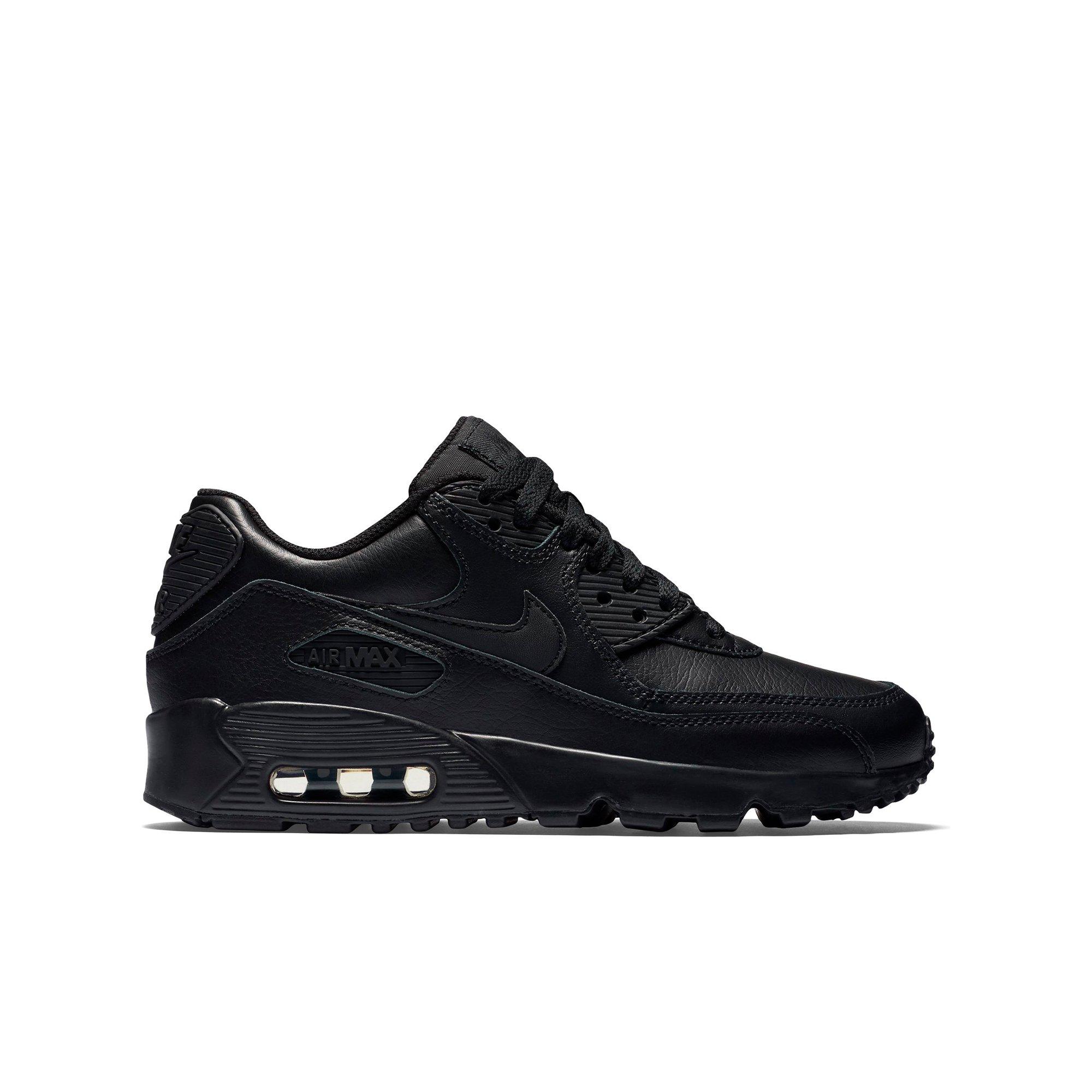 nike black leather school shoes