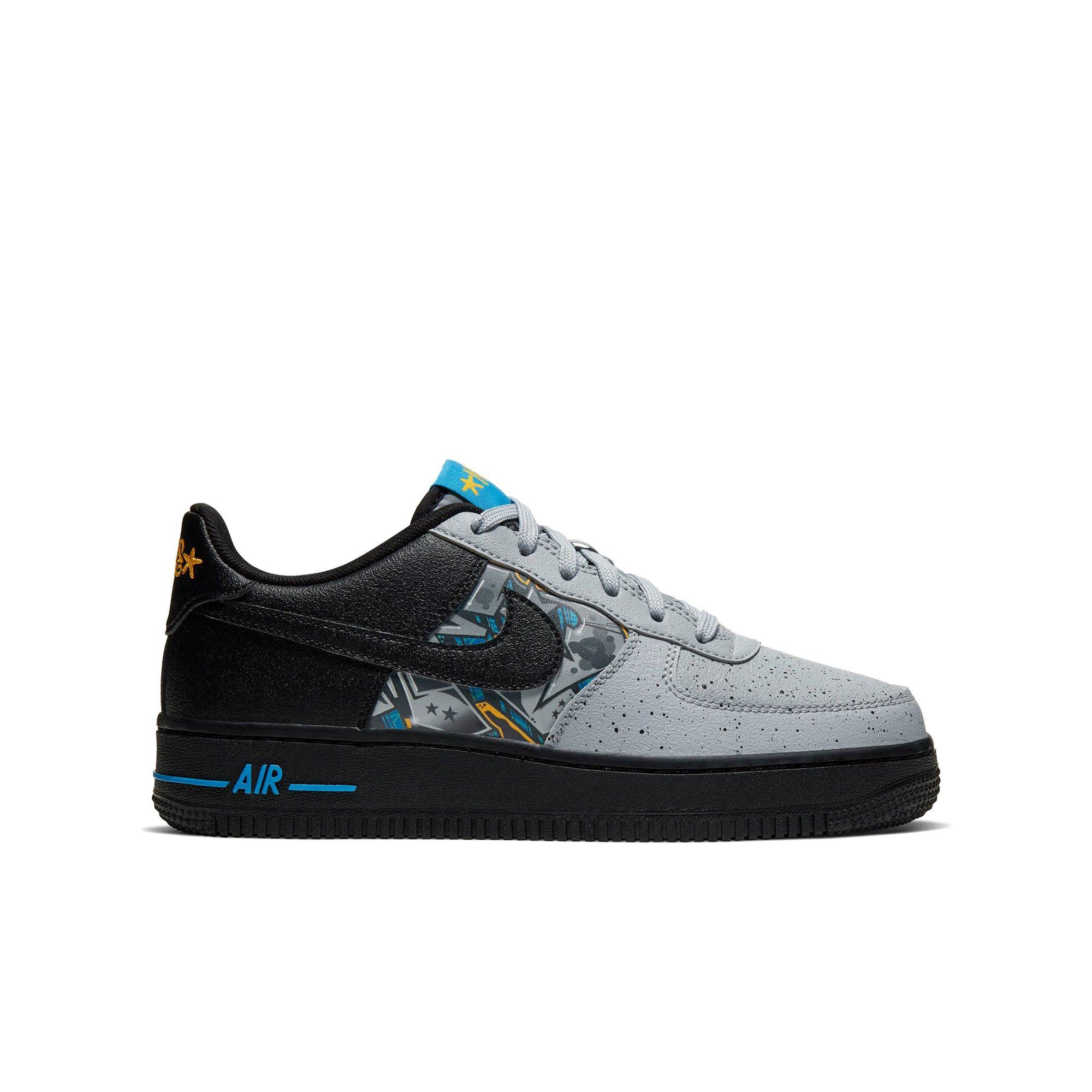 grey and blue air force 1