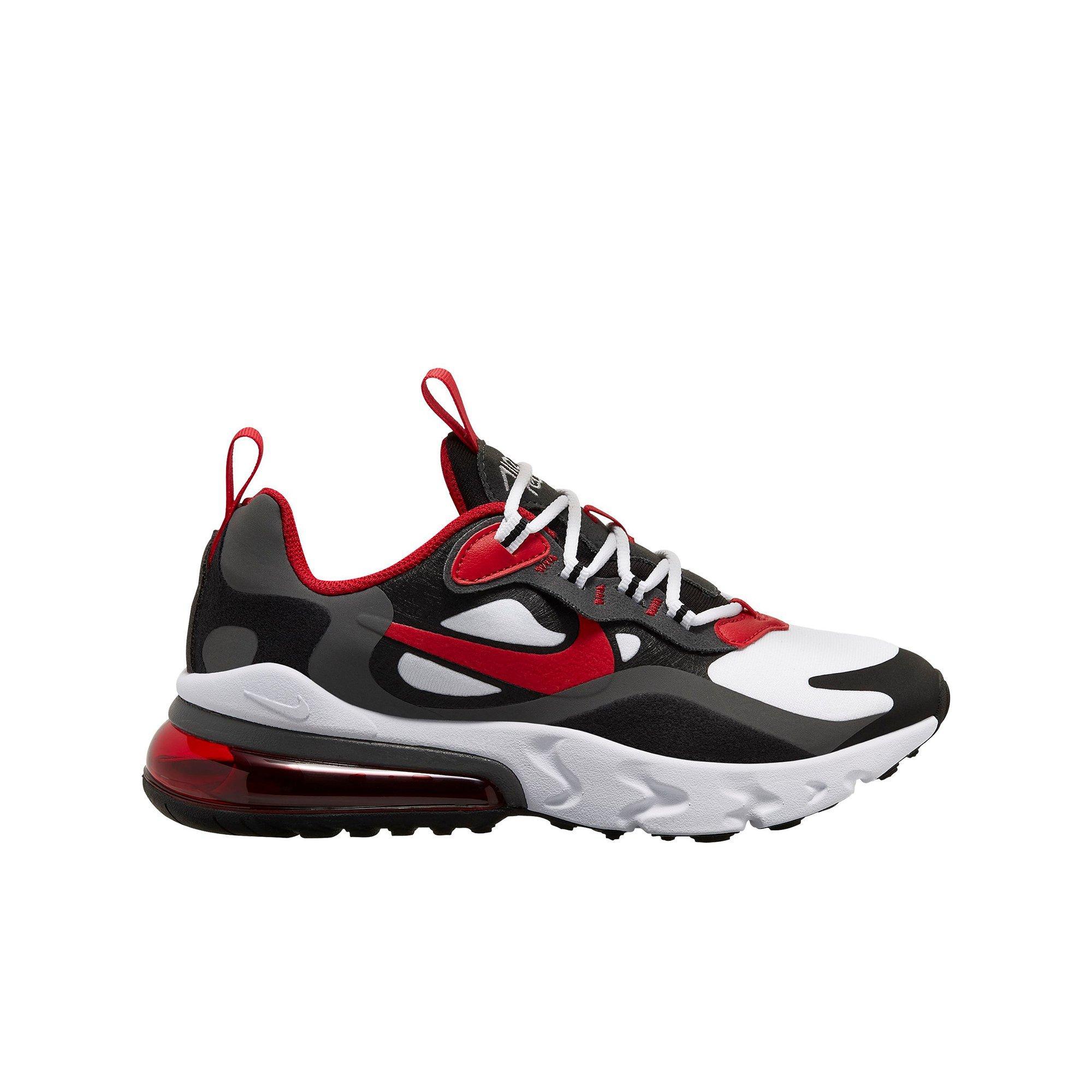 Nike Air Max 270 React Red White Grey Grade School Boys Shoe Hibbett City Gear