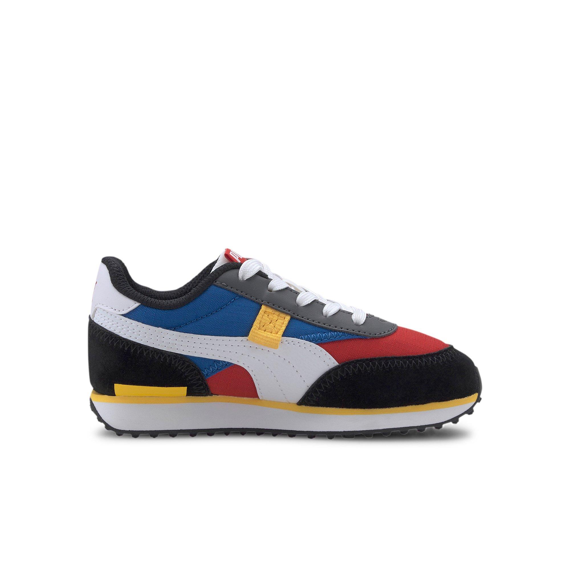red blue yellow puma shirt
