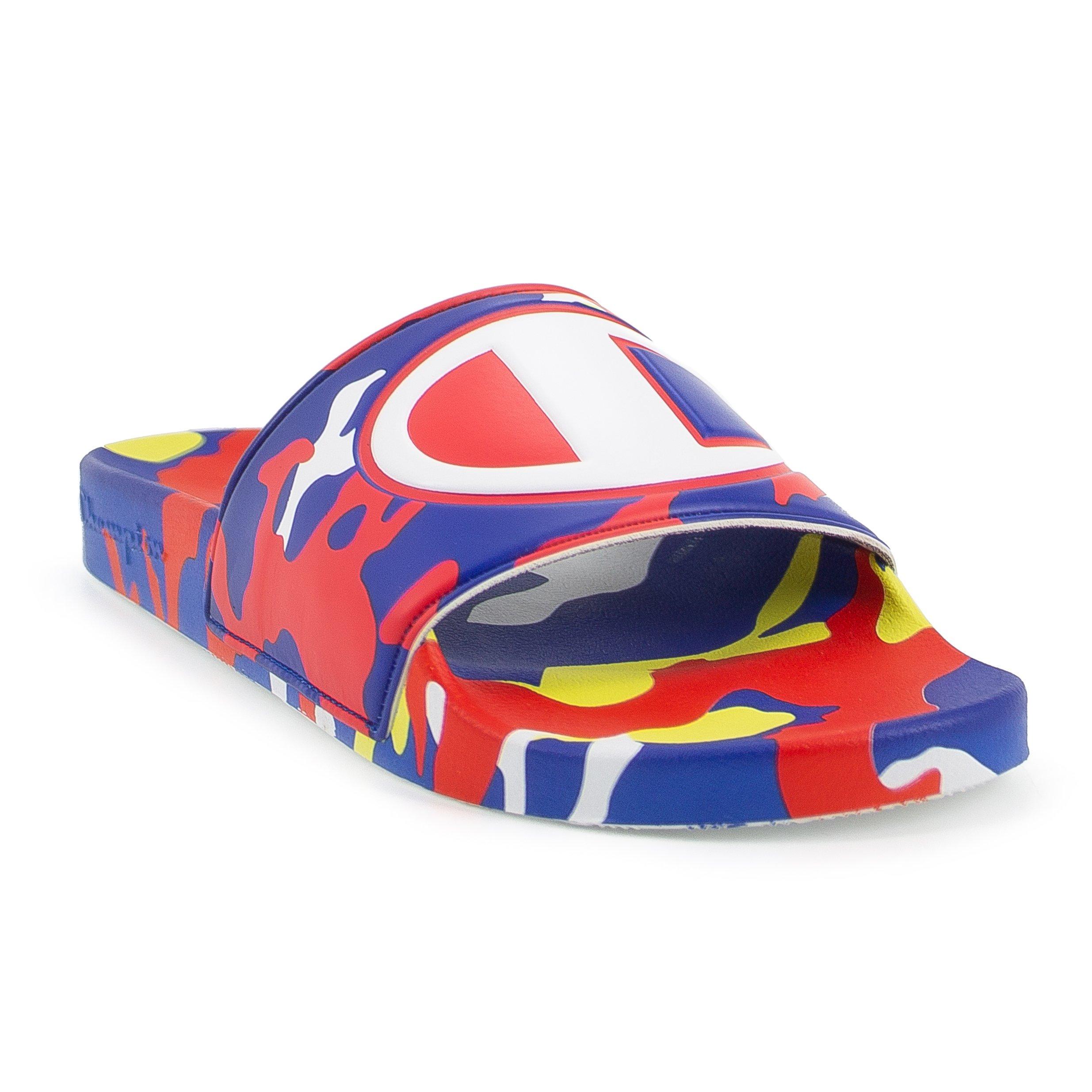 red and blue champion slides