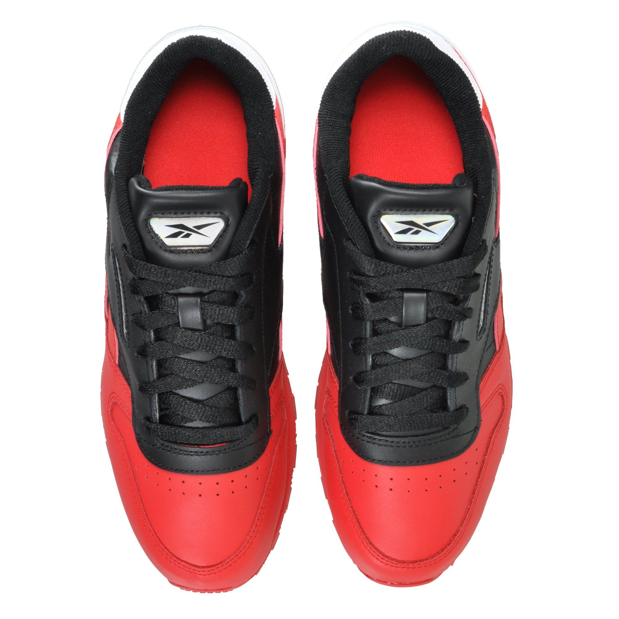 red and black reebok shoes