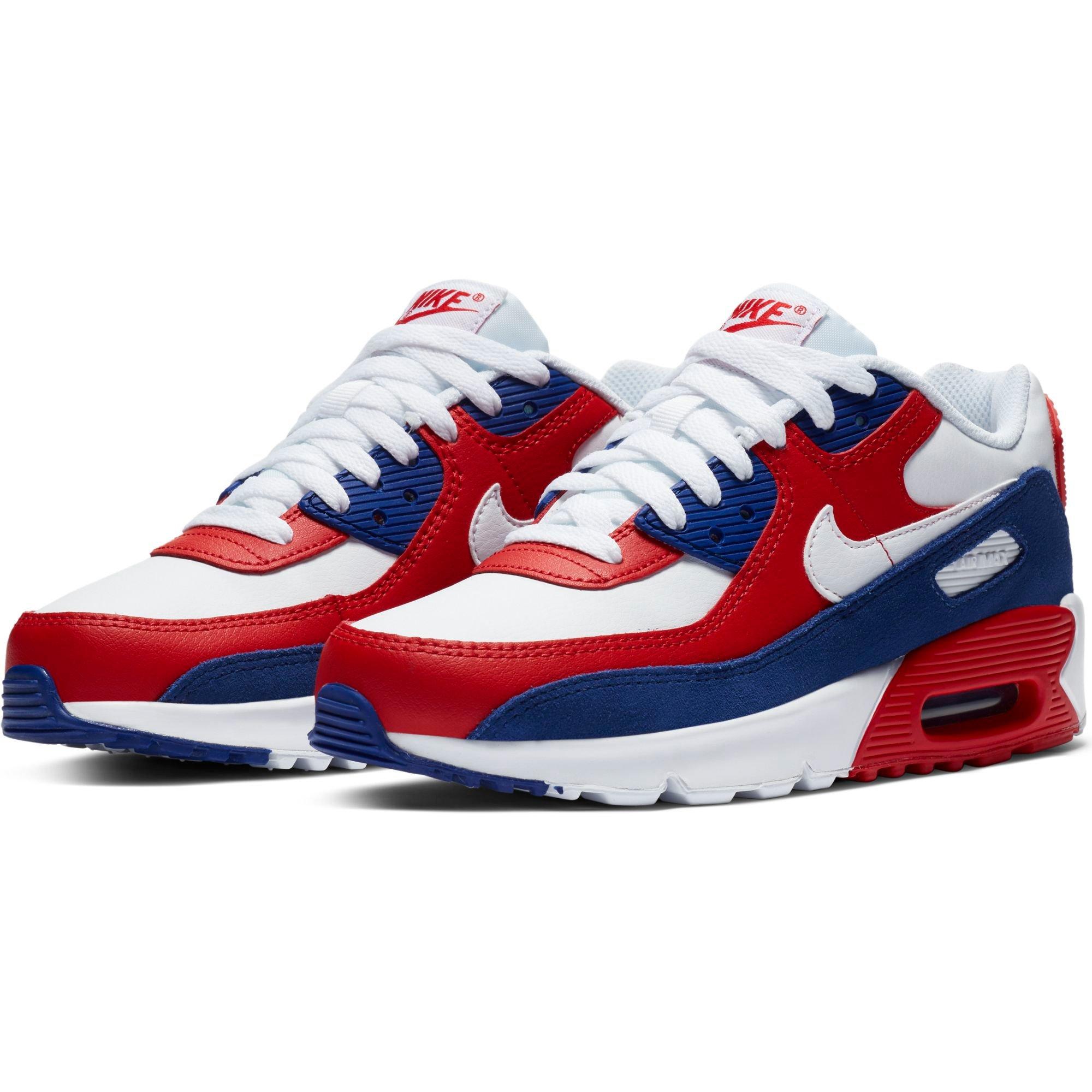 nike air max 90 red white and blue