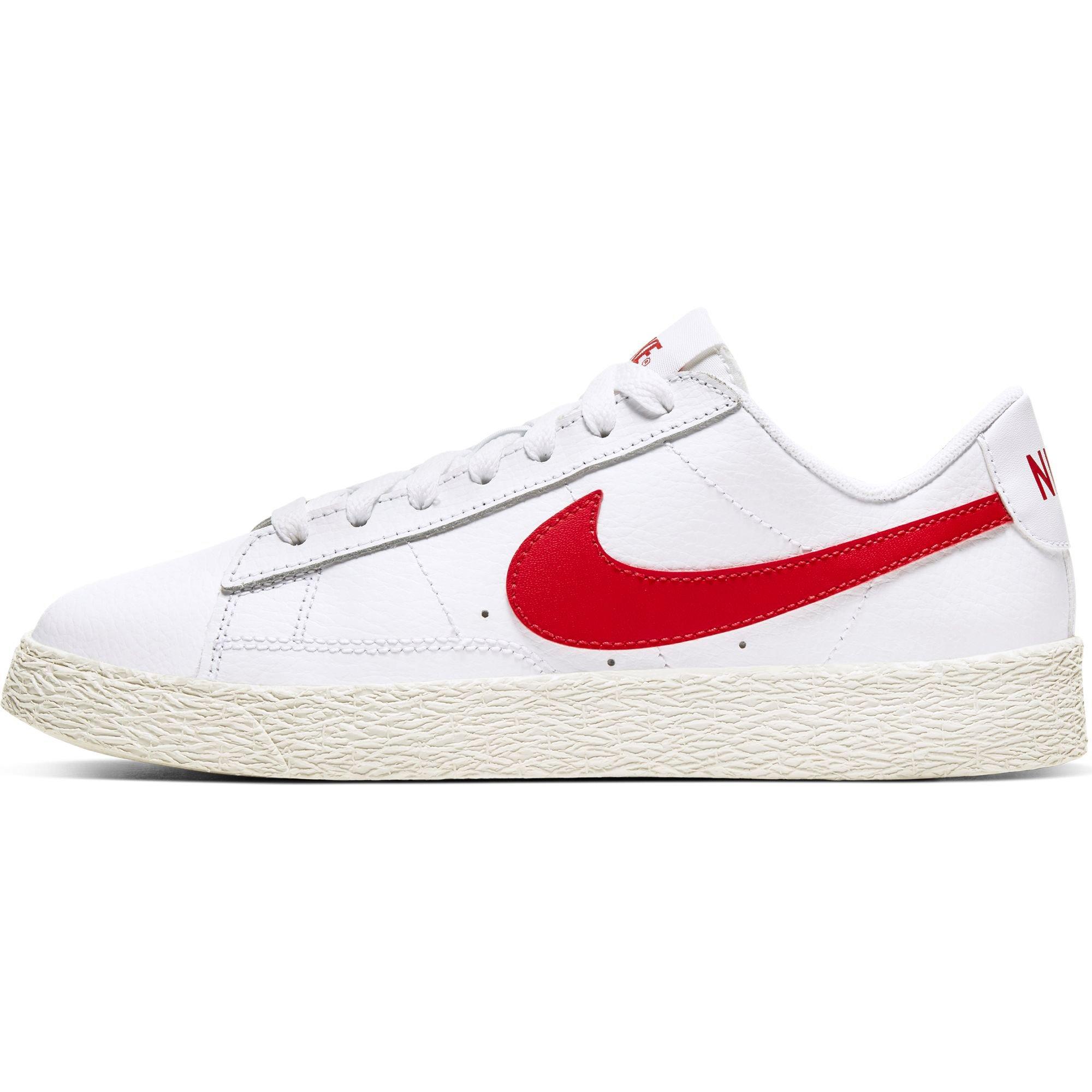 nike blazer white red