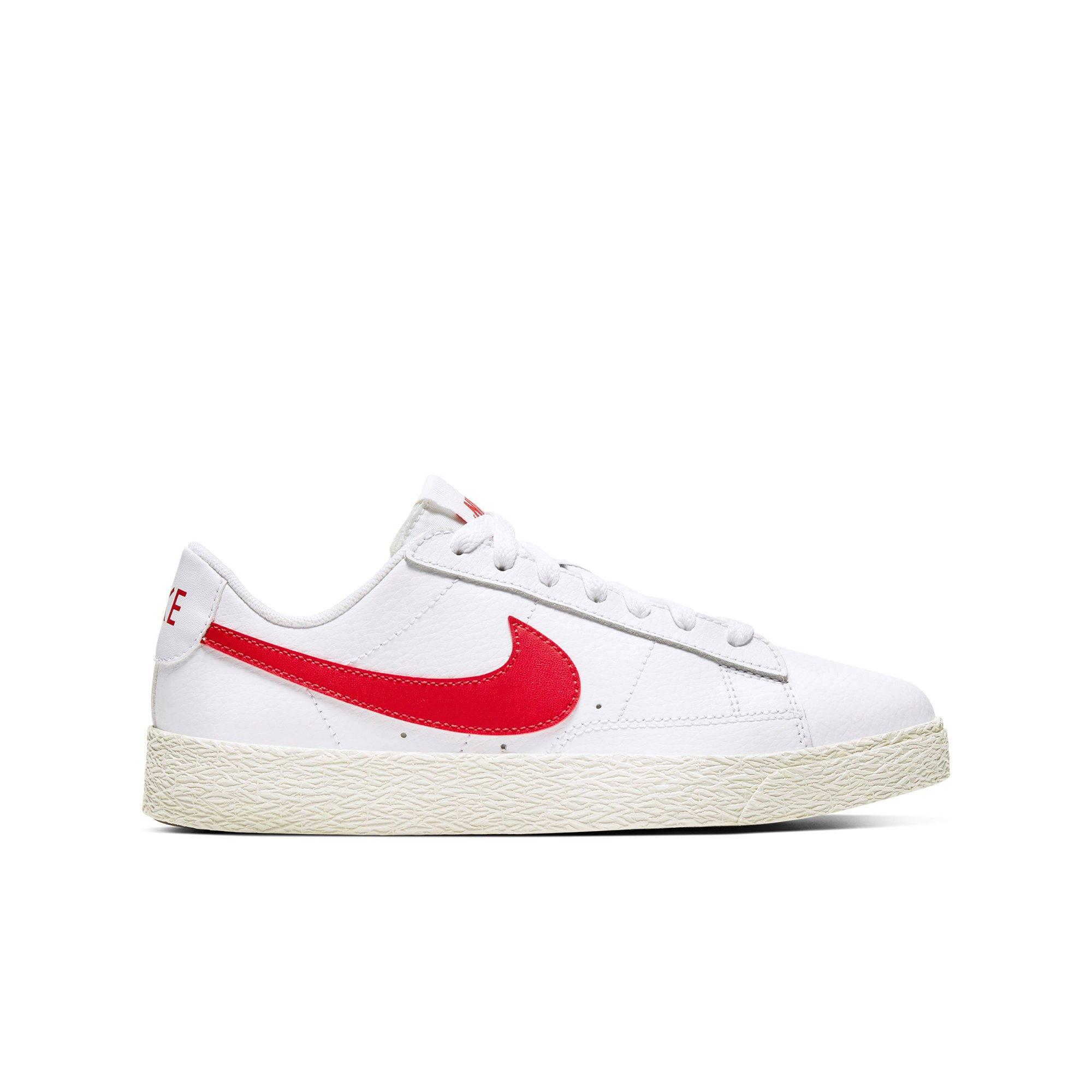 nike blazer low white and red