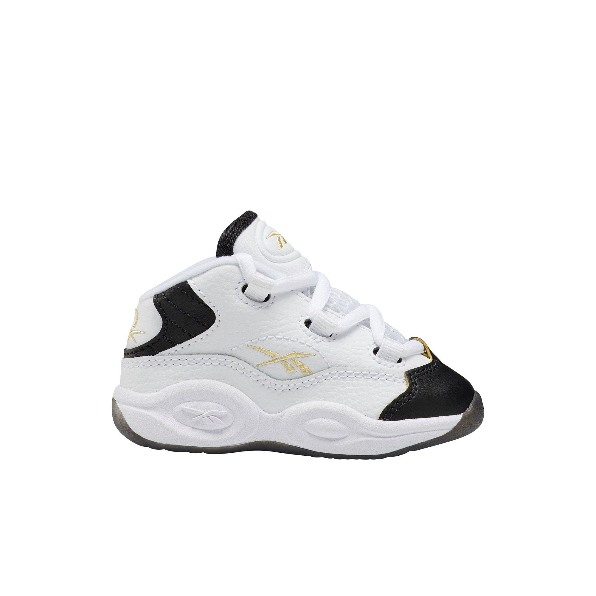 allen iverson question shoes black and gold