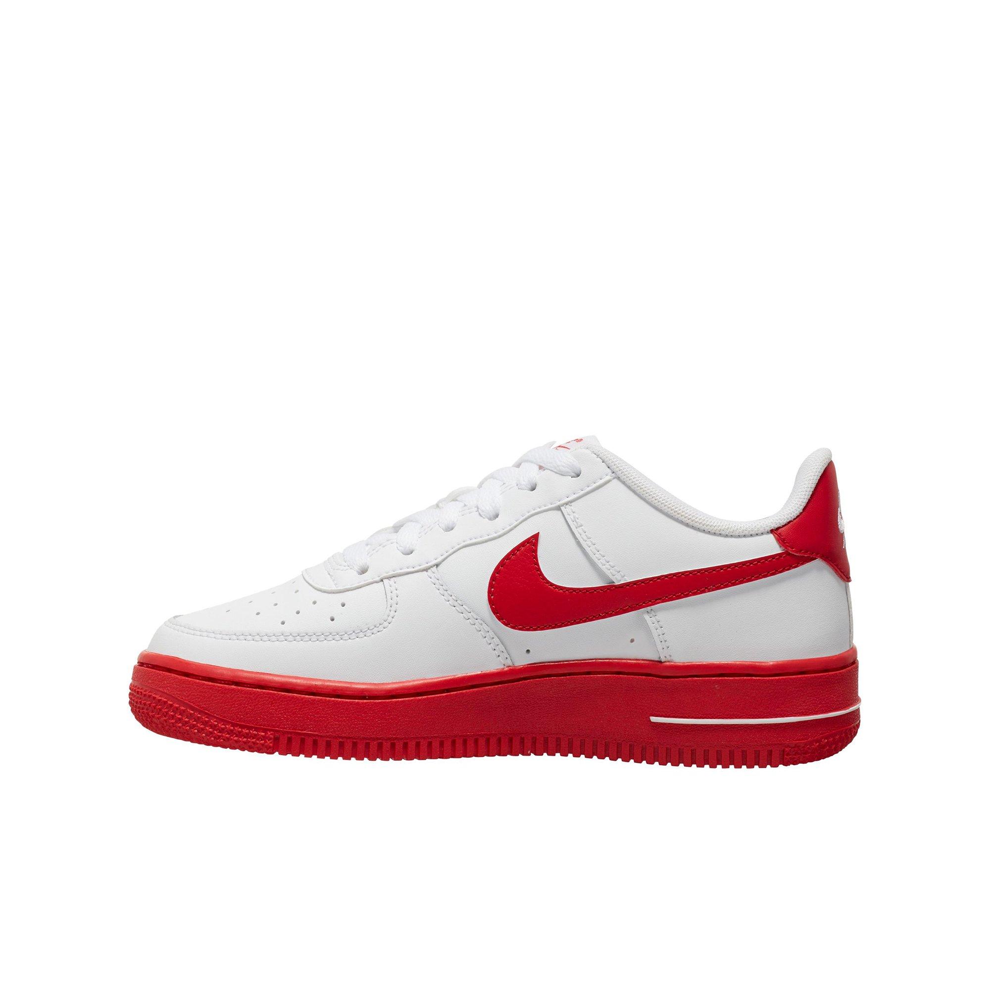 air force 1 white and red