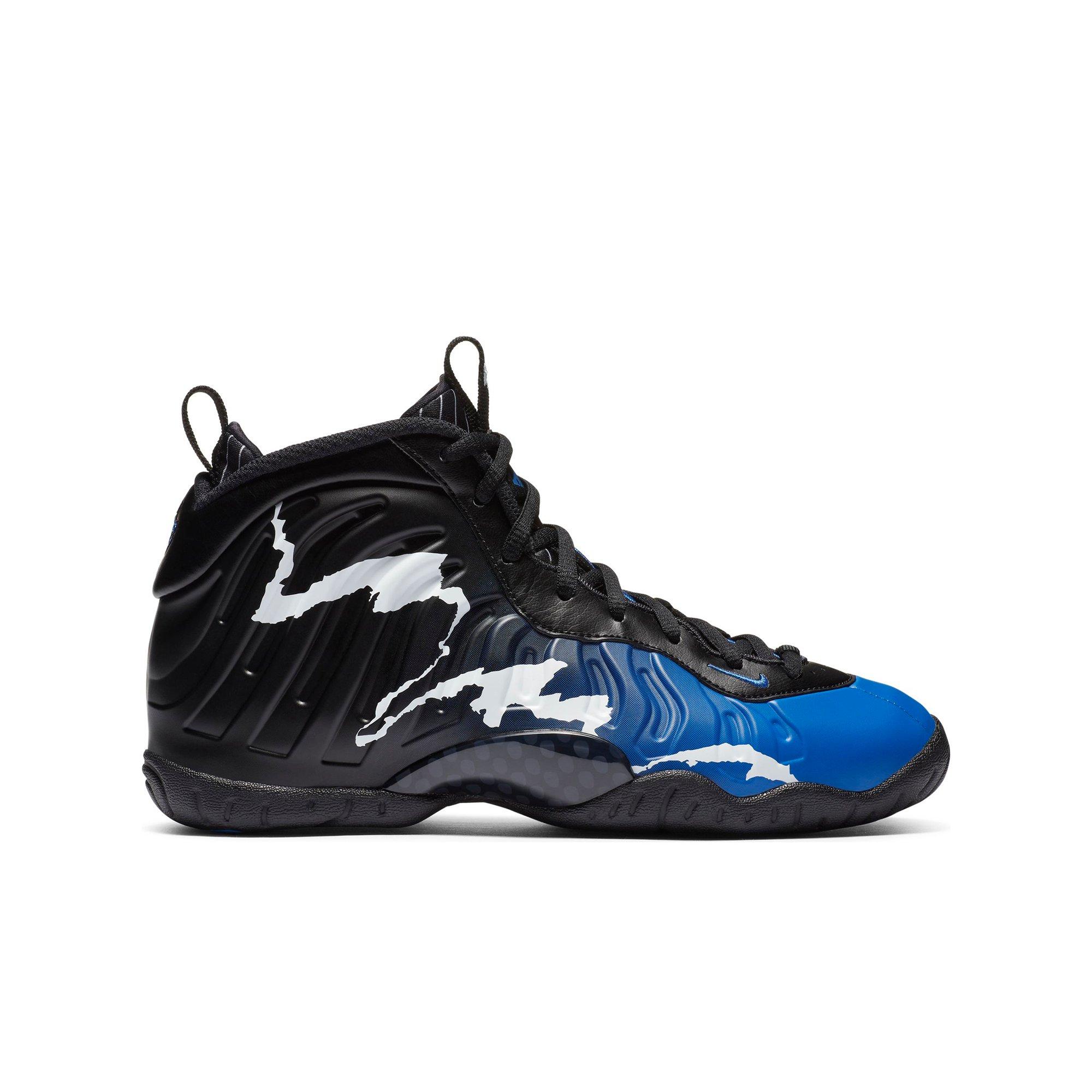 nike little posite one black and gold