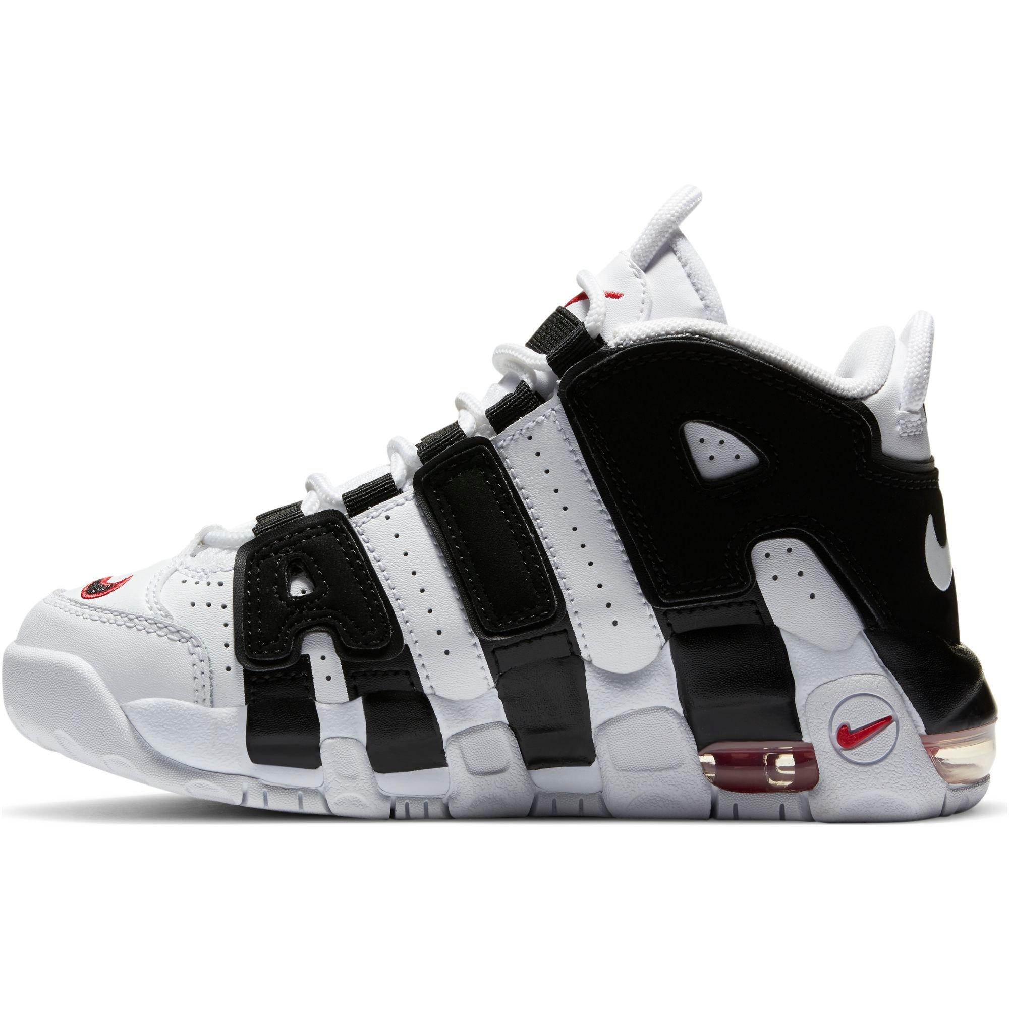 air uptempo white black