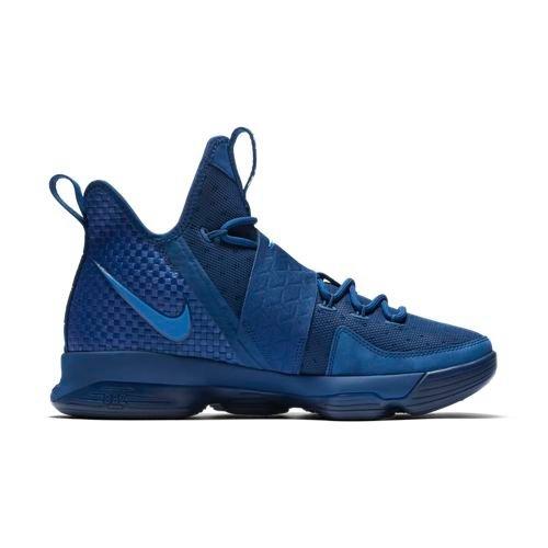 blue and white lebrons