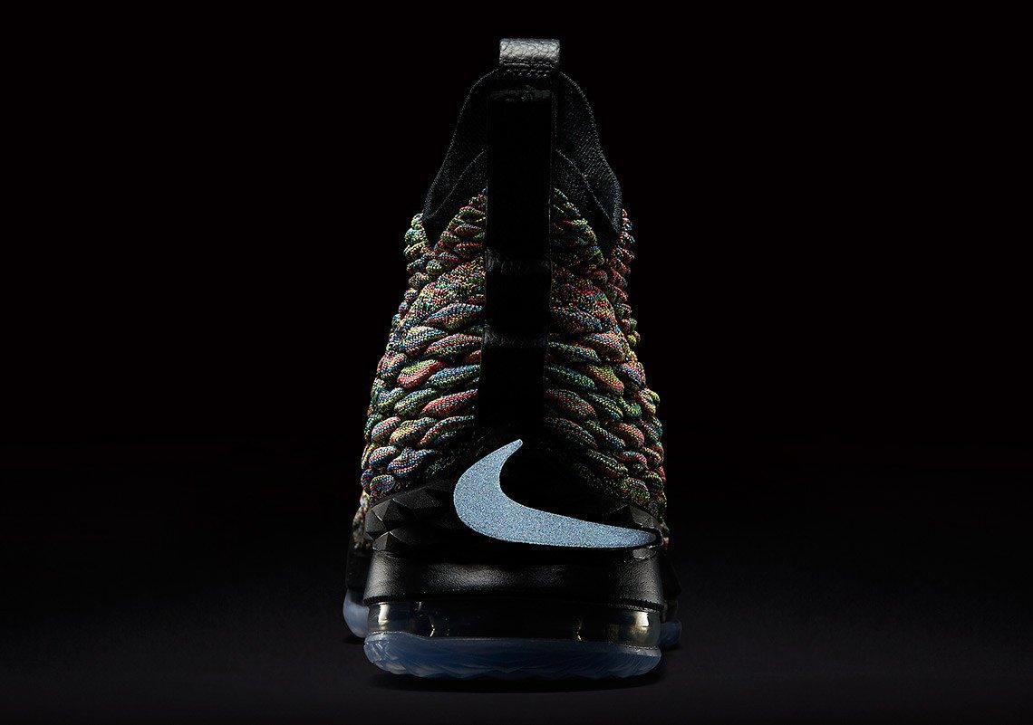 nike lebron 15 multicolor men's basketball shoe