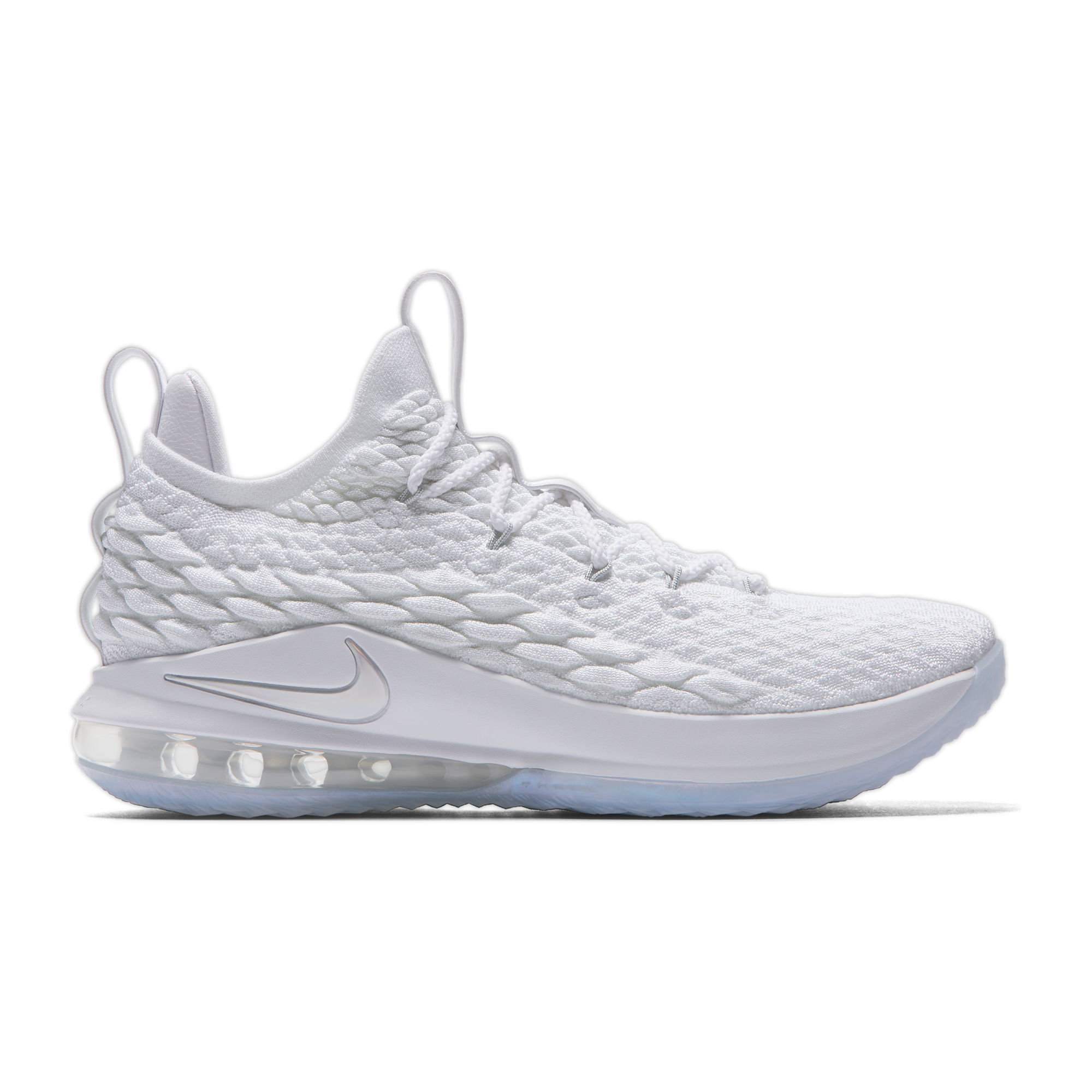 lebron 15 low cut white