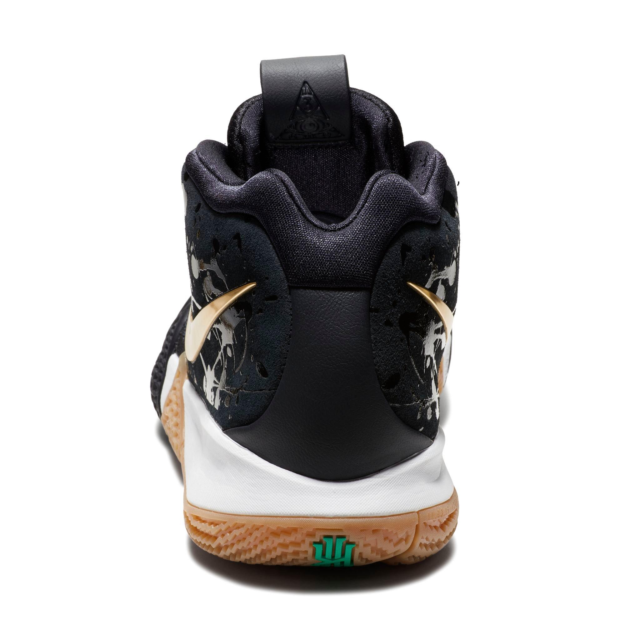 kyrie 4 pitch blue metallic gold