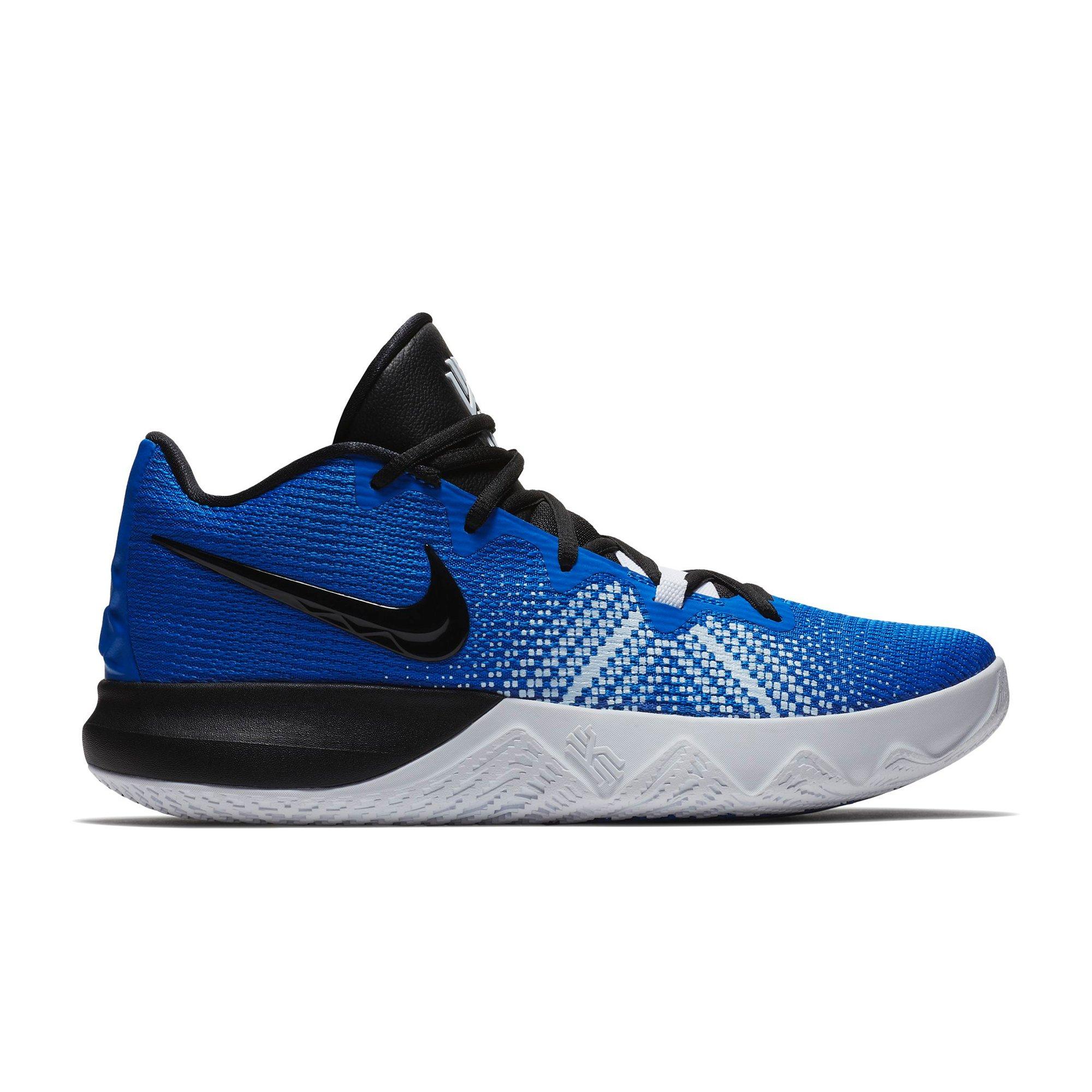 kyrie irving shoes blue and white