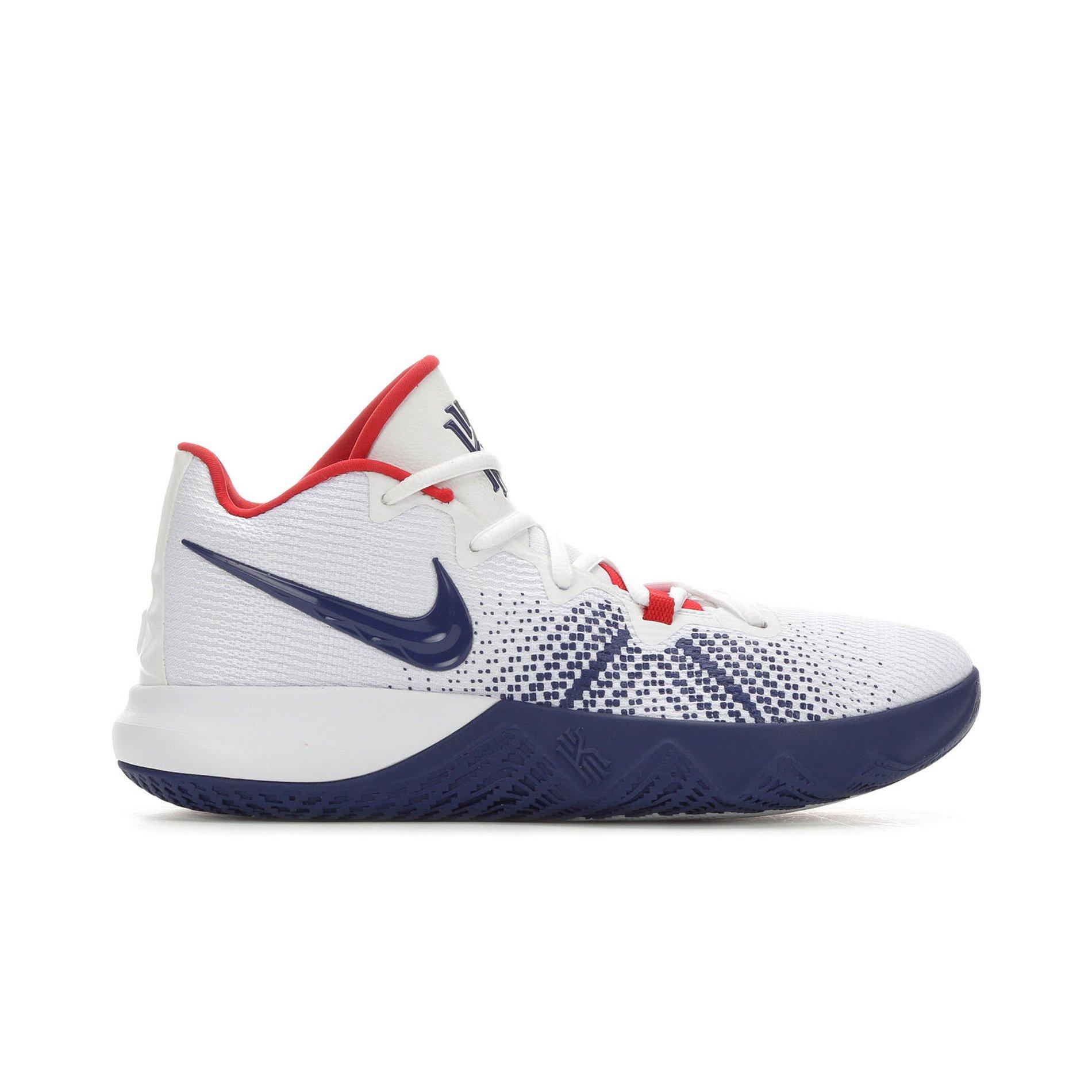 kyrie irving red white blue shoes