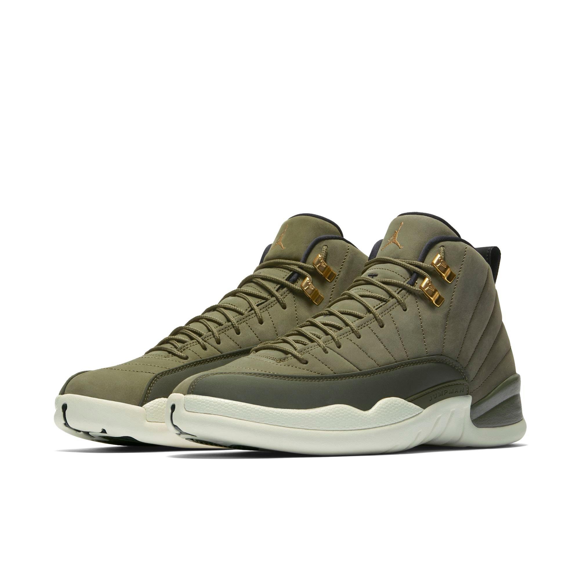jordan retro 12 olive green
