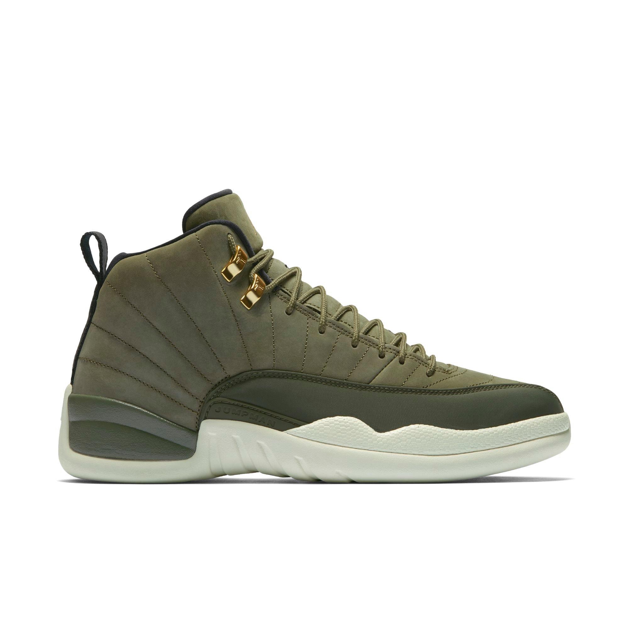 jordan retro 12 olive green