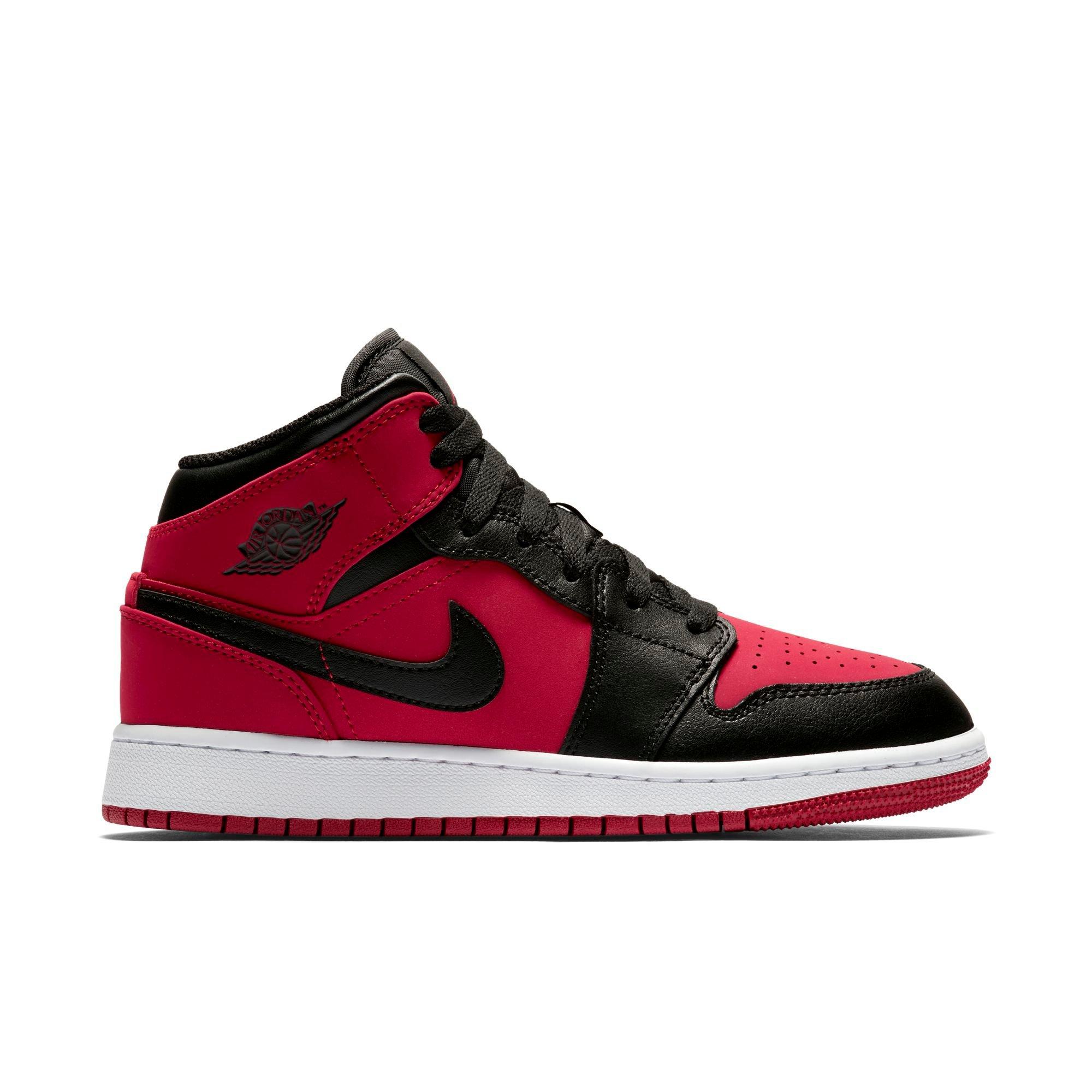 red and black jordans for men