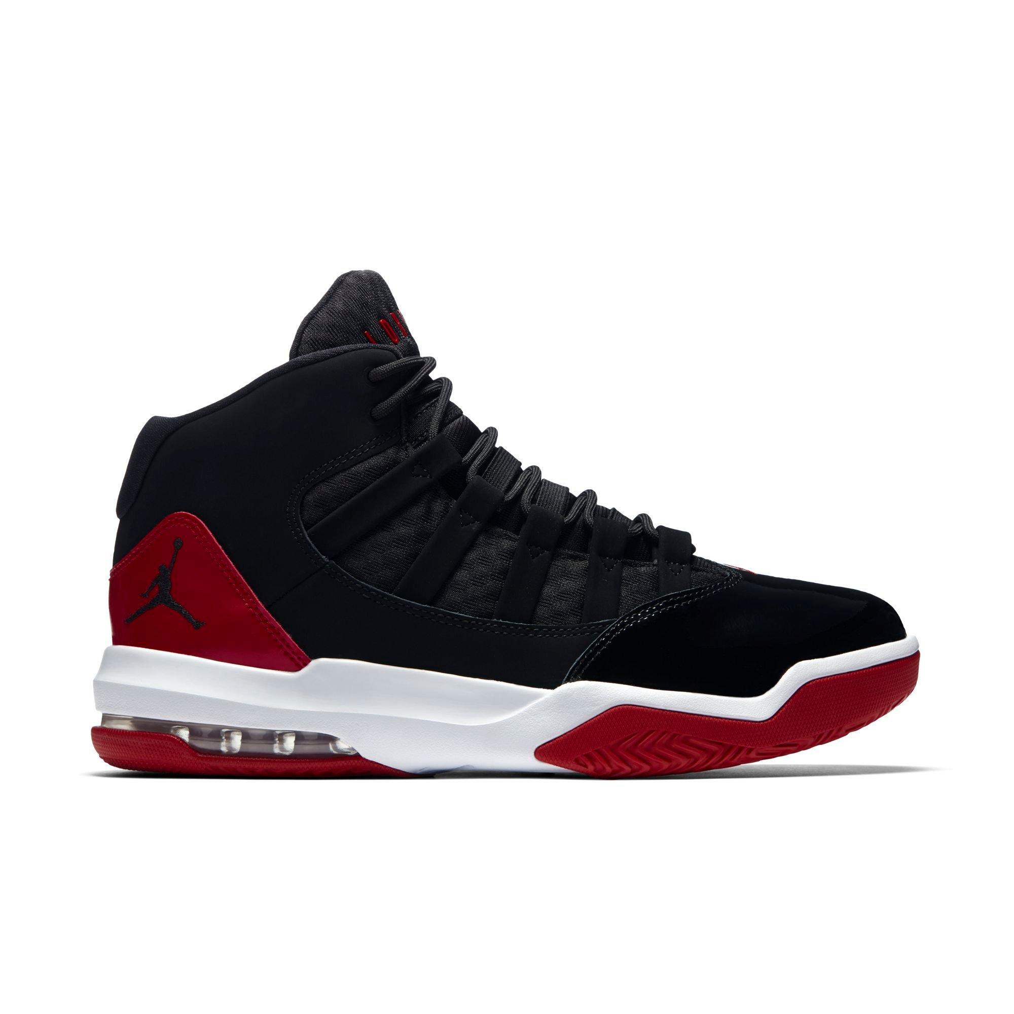 jordan max aura red and black