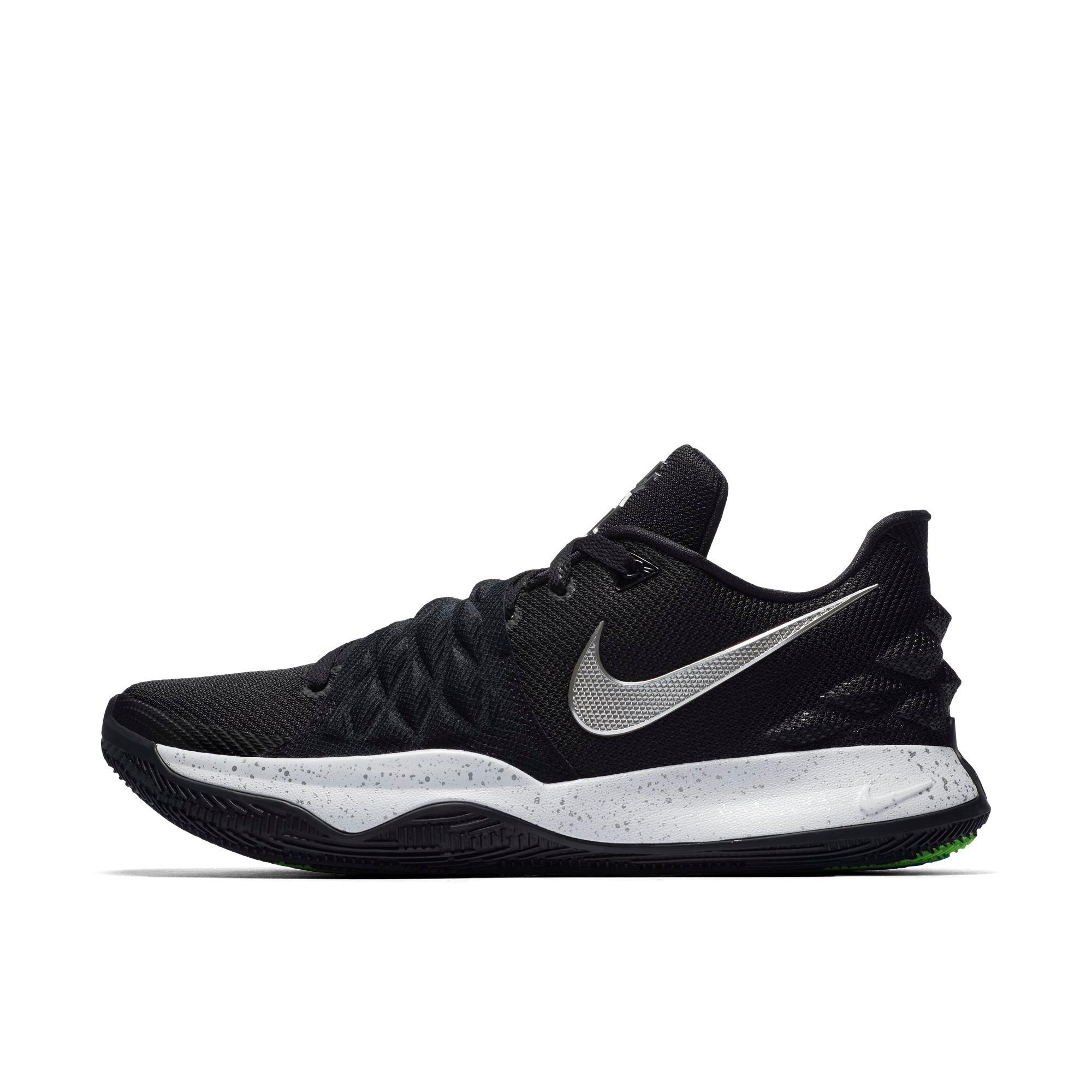 kyrie low 1 black metallic silver