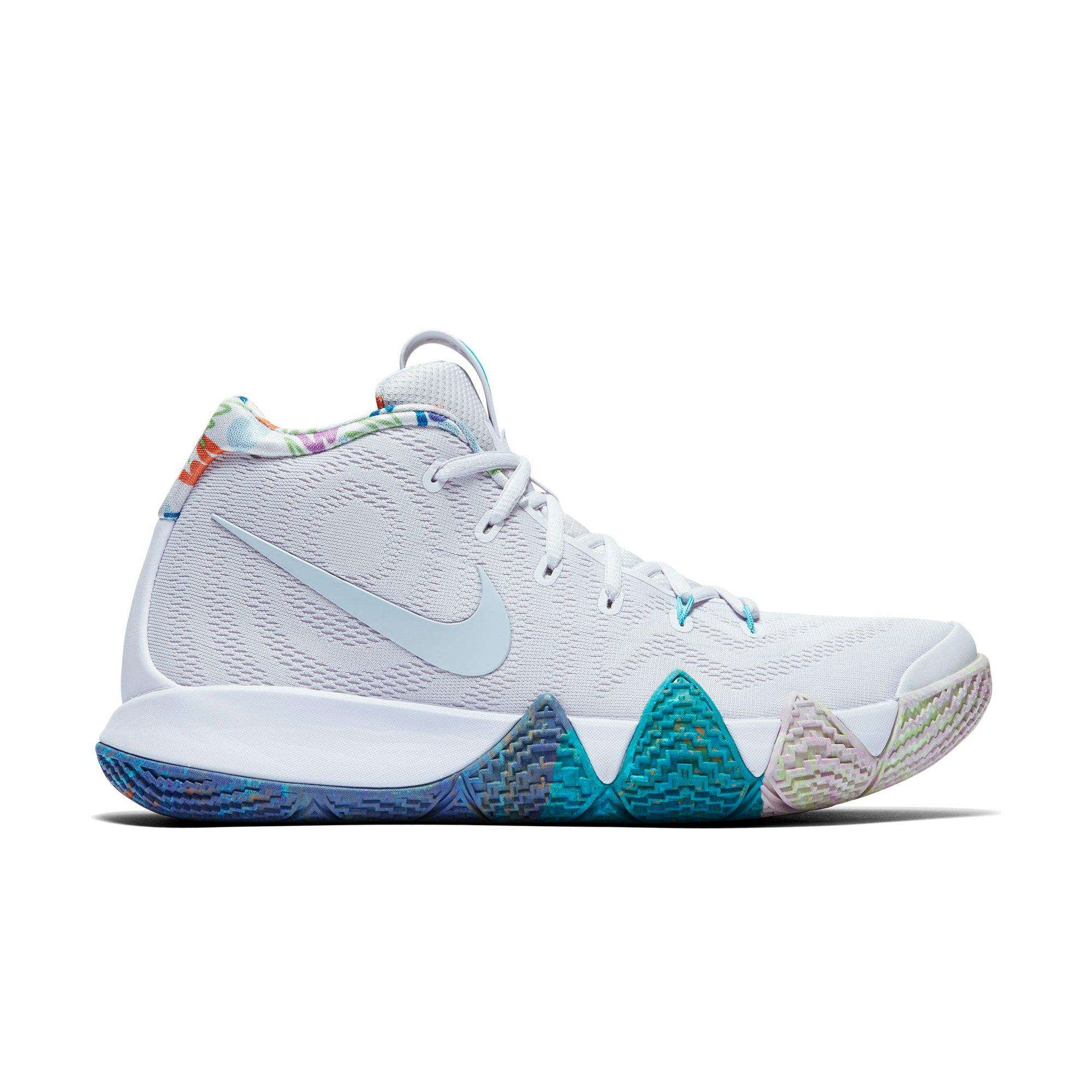 kyrie 4 multicolor white