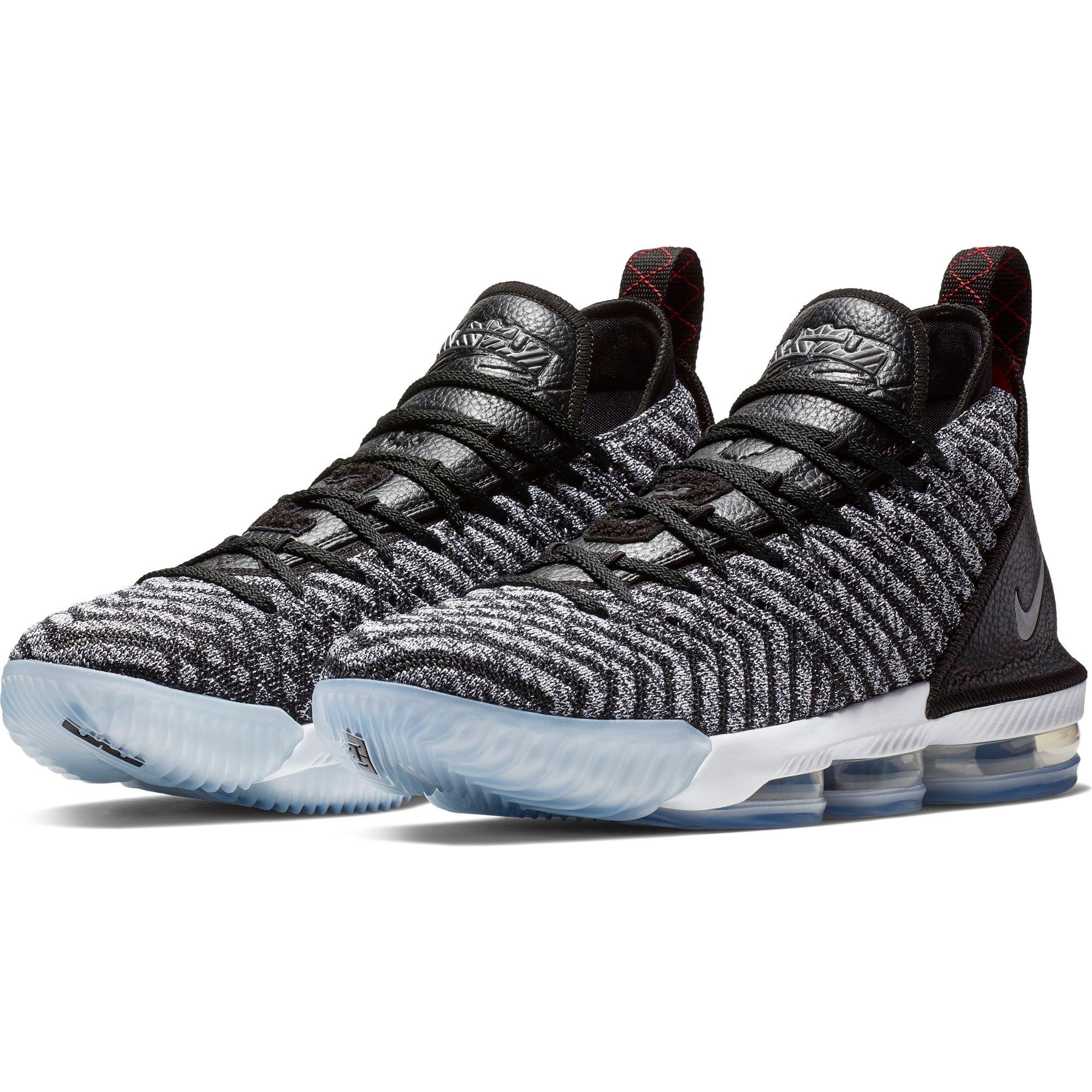 lebron 16 black white grey