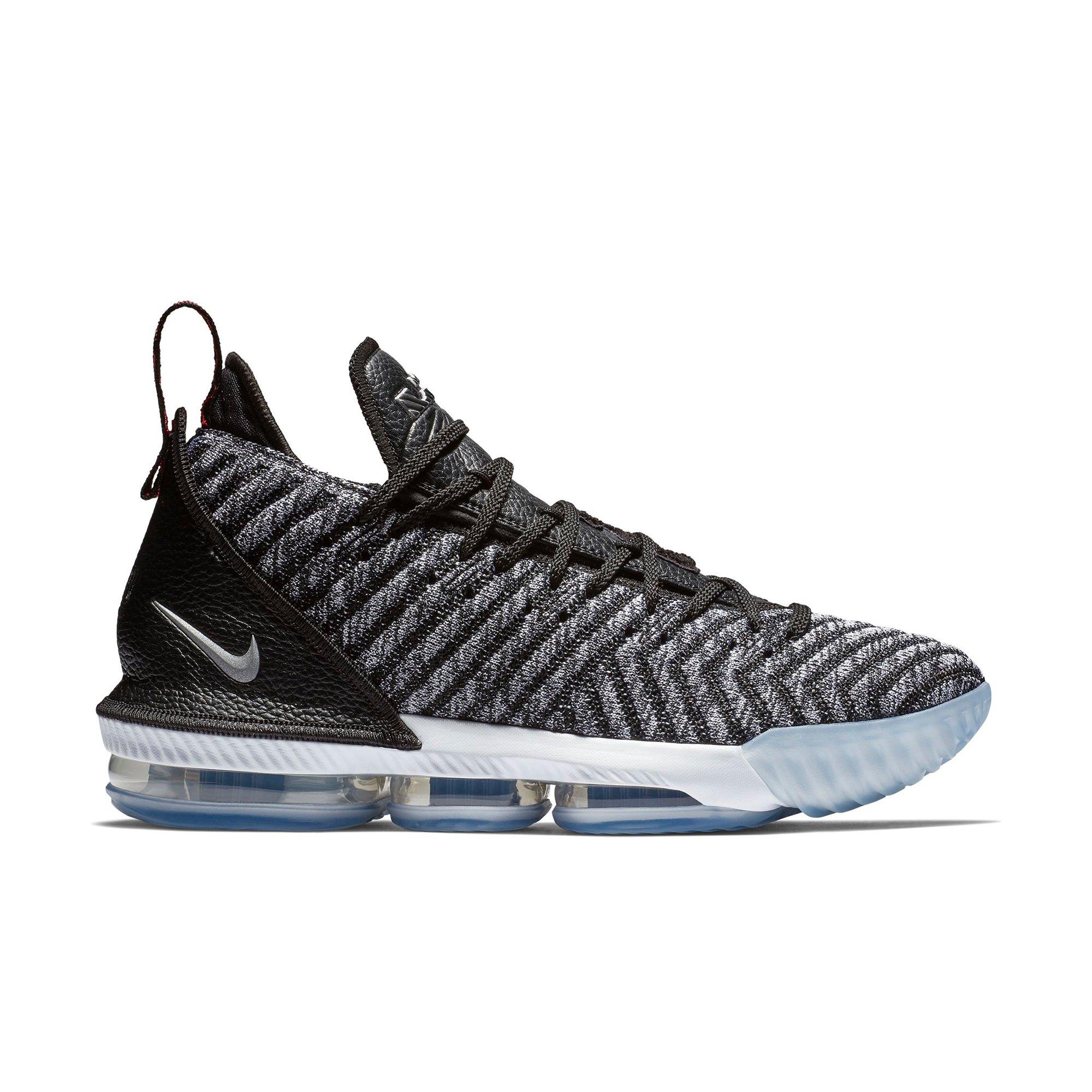 lebron 16 black metallic silver white