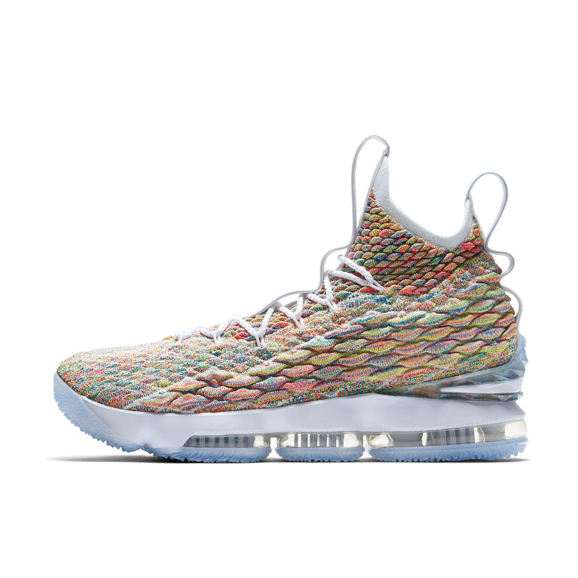 lebron 15 fruity pebbles mens