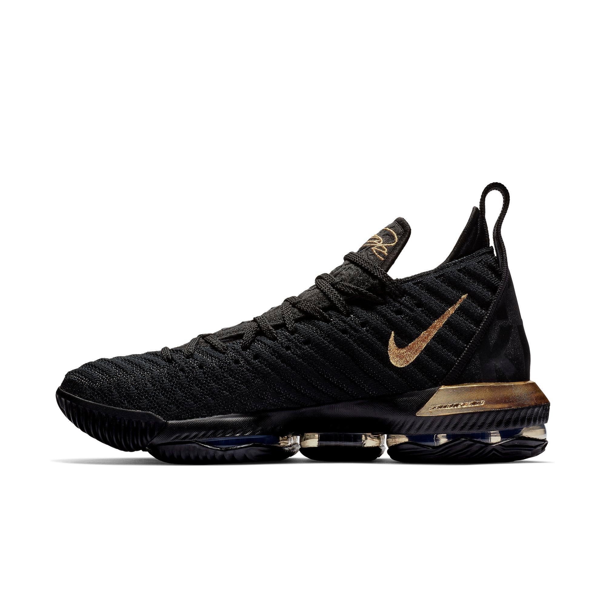 lebron black gold shoes