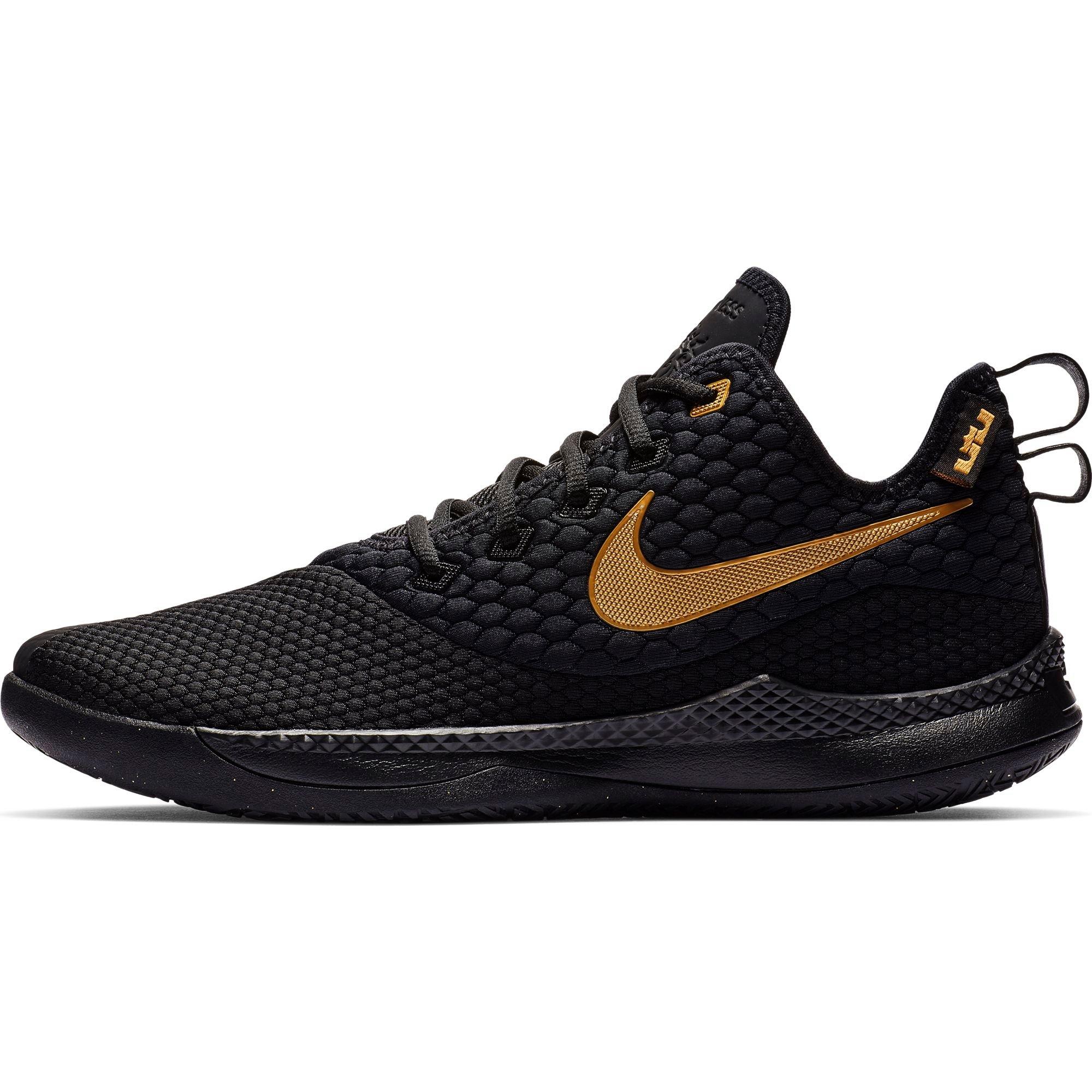 lebron witness 3 black and gold