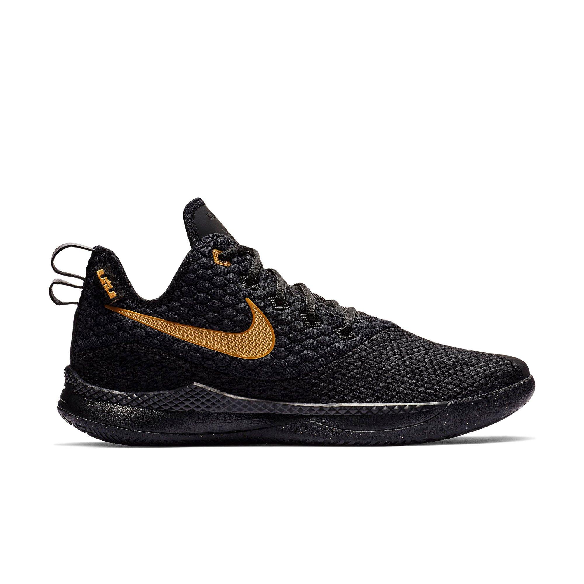 nike lebron witness 3 black gold