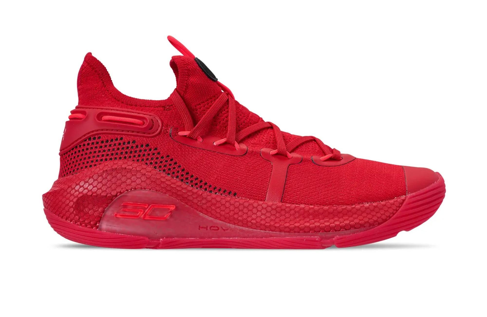 Under armour curry 6 cheap kids red