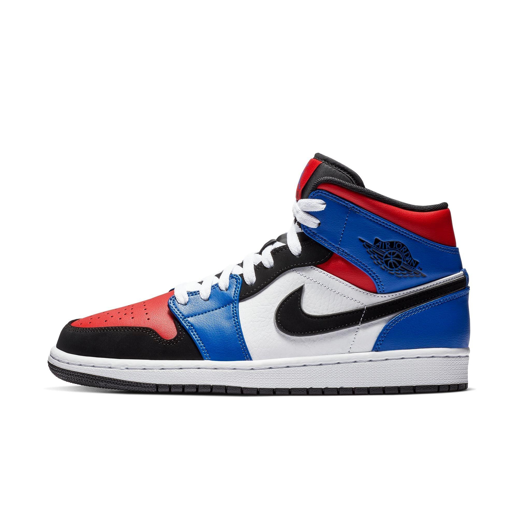 one red one blue jordan