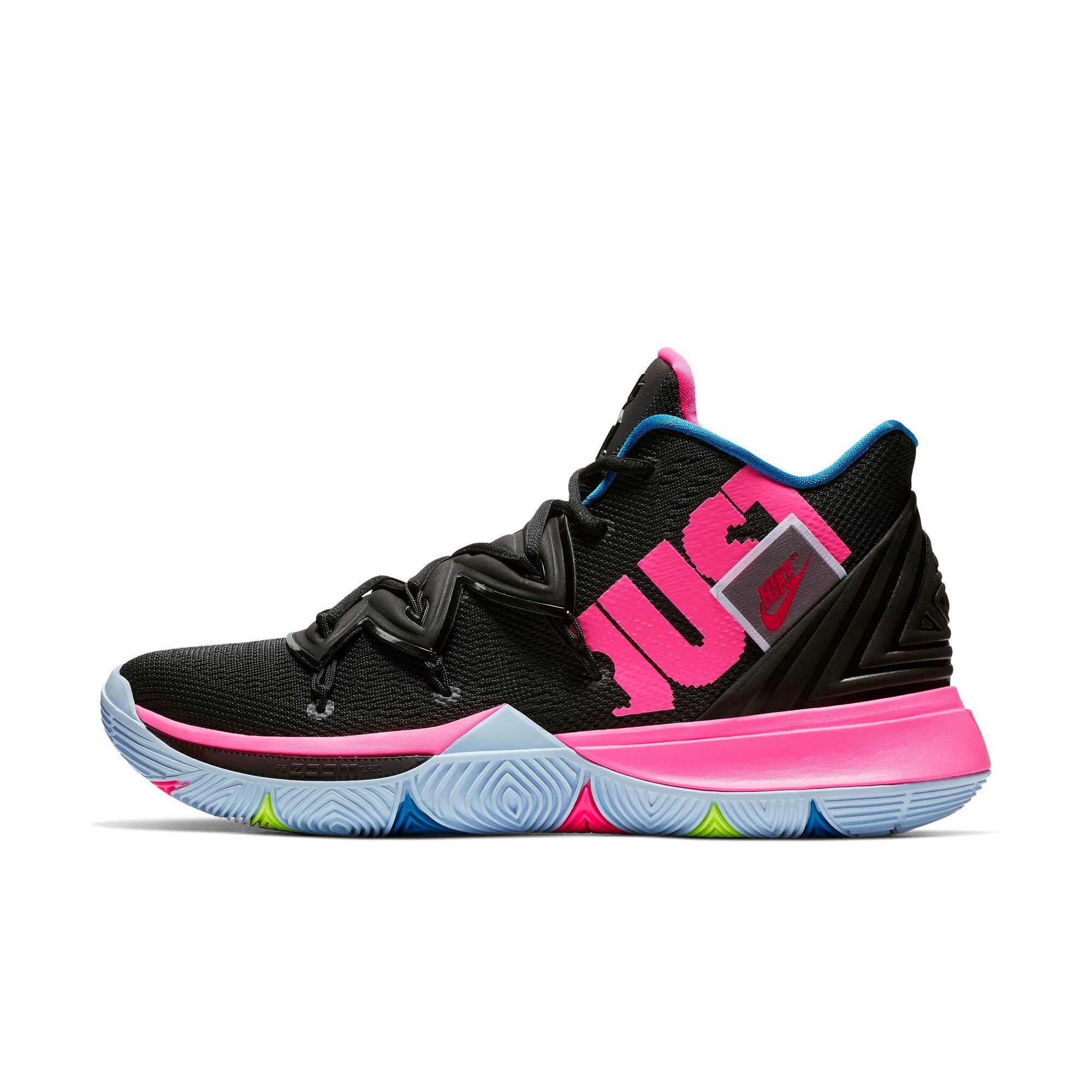 Nike Kyrie 5 Size 12 Black Neon Rainbow Soles Mens eBay