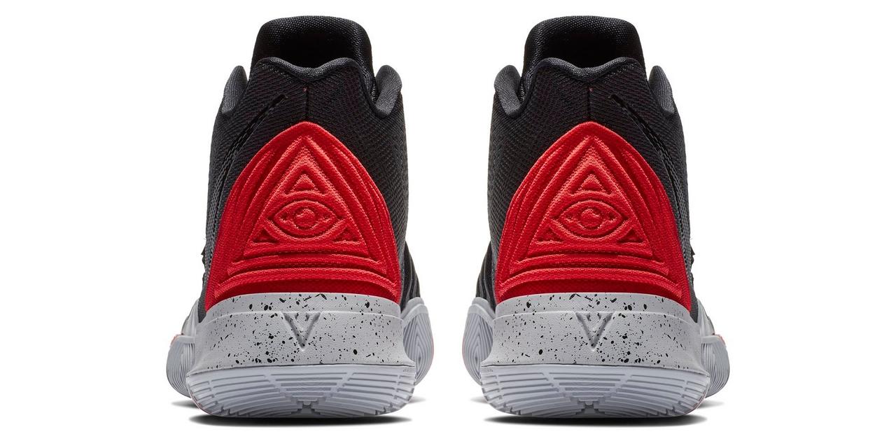 kyrie 5 red black