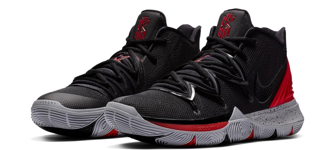 kyrie 5 red black