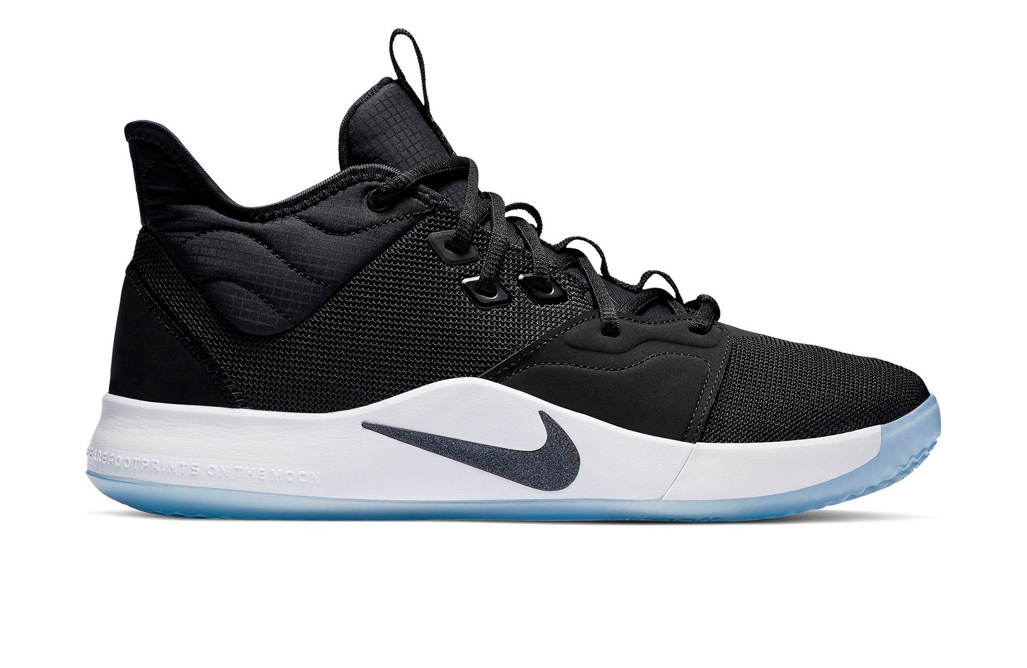 Sneakers Release Nike PG 3 Black White Basketball Shoes