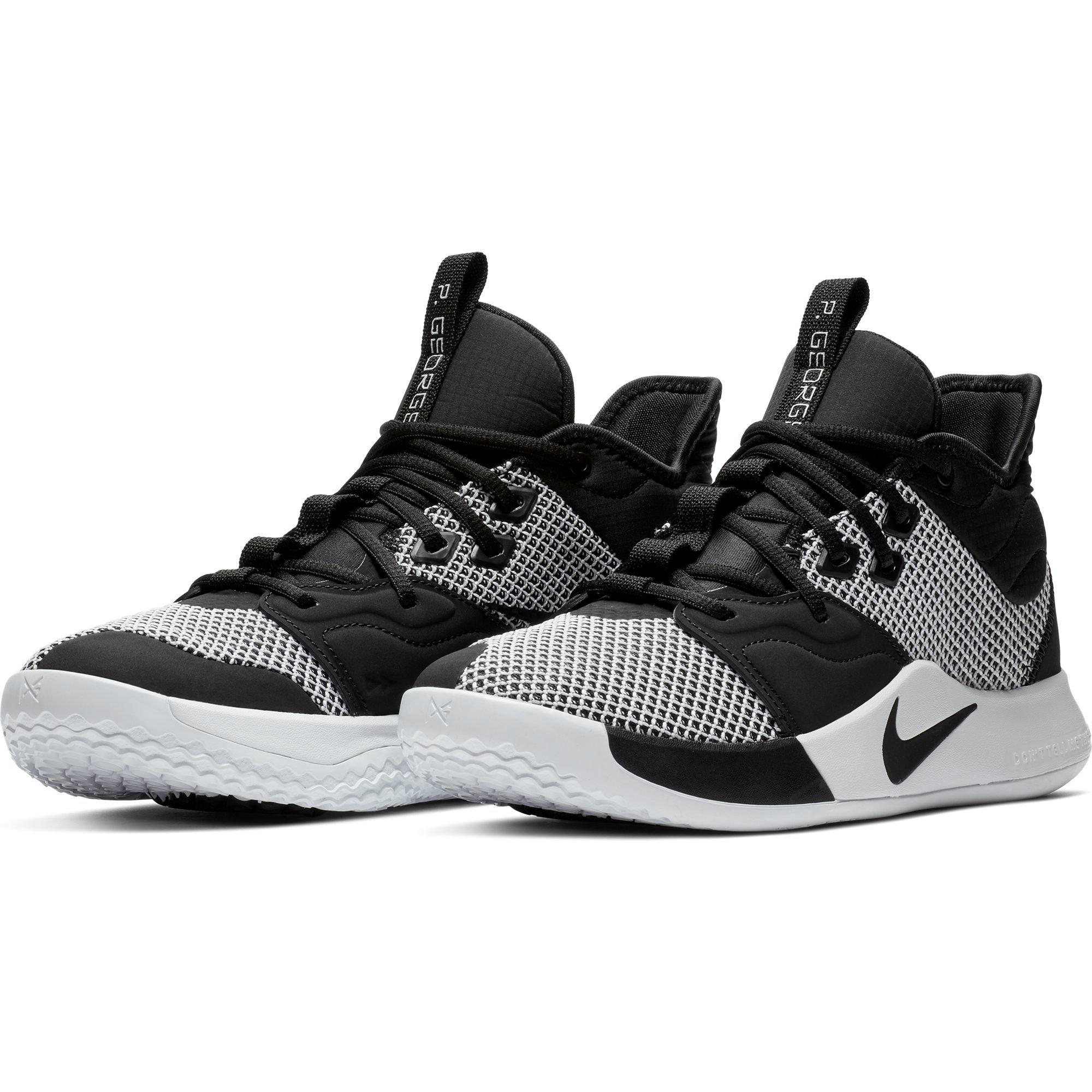 pg3 shoes black and white