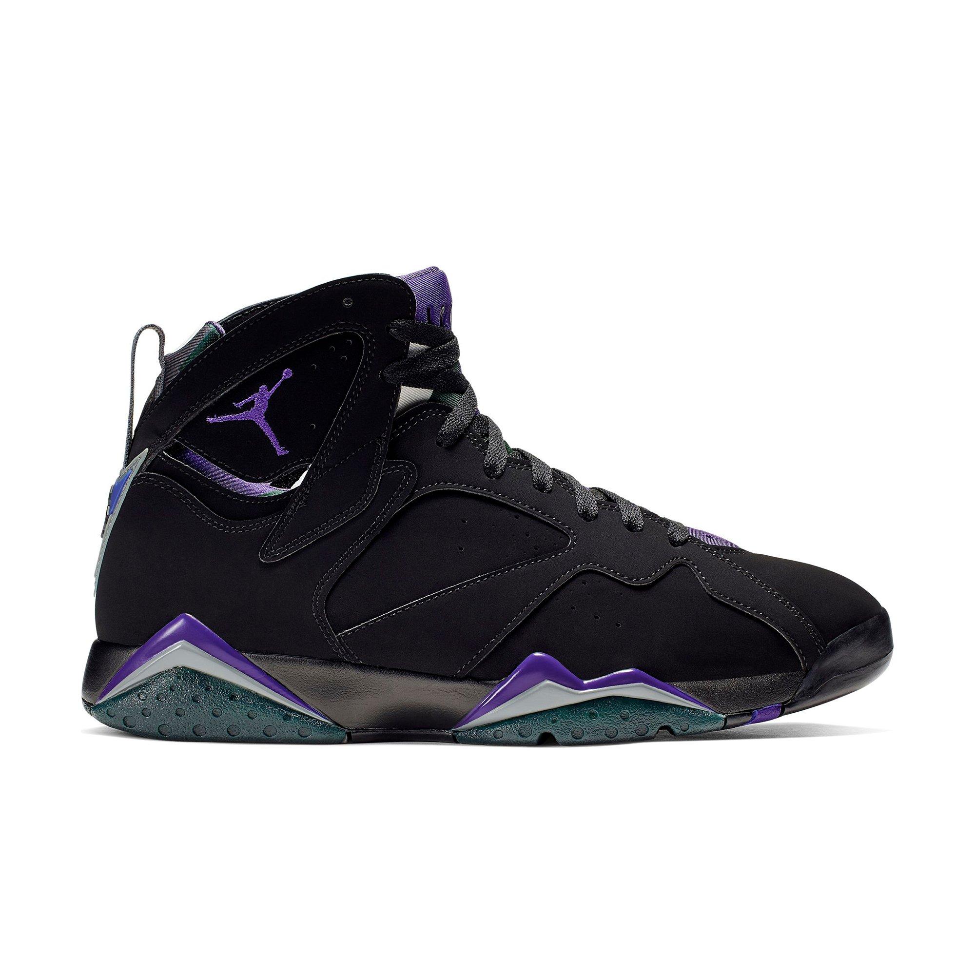 black n purple jordans