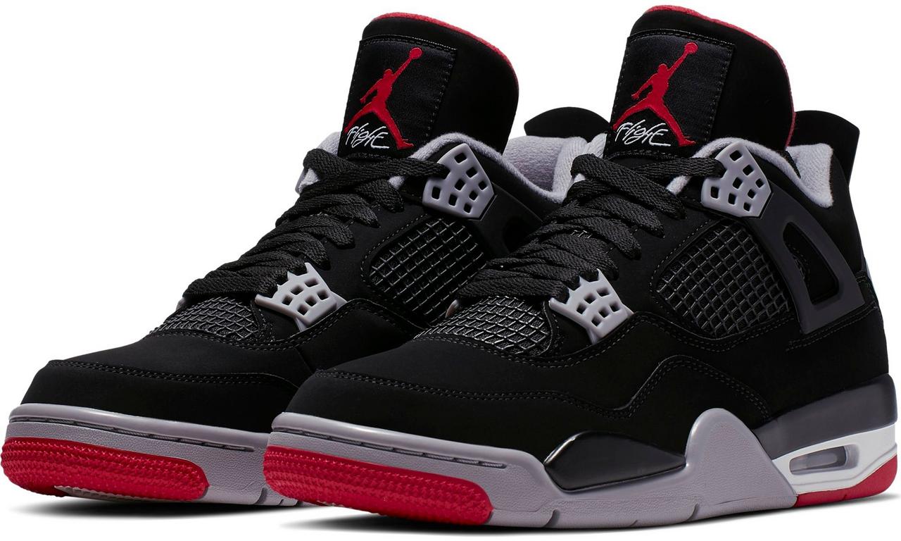 Sneaker Release Air Jordan Retro 4 OG Bred Black Fire Red