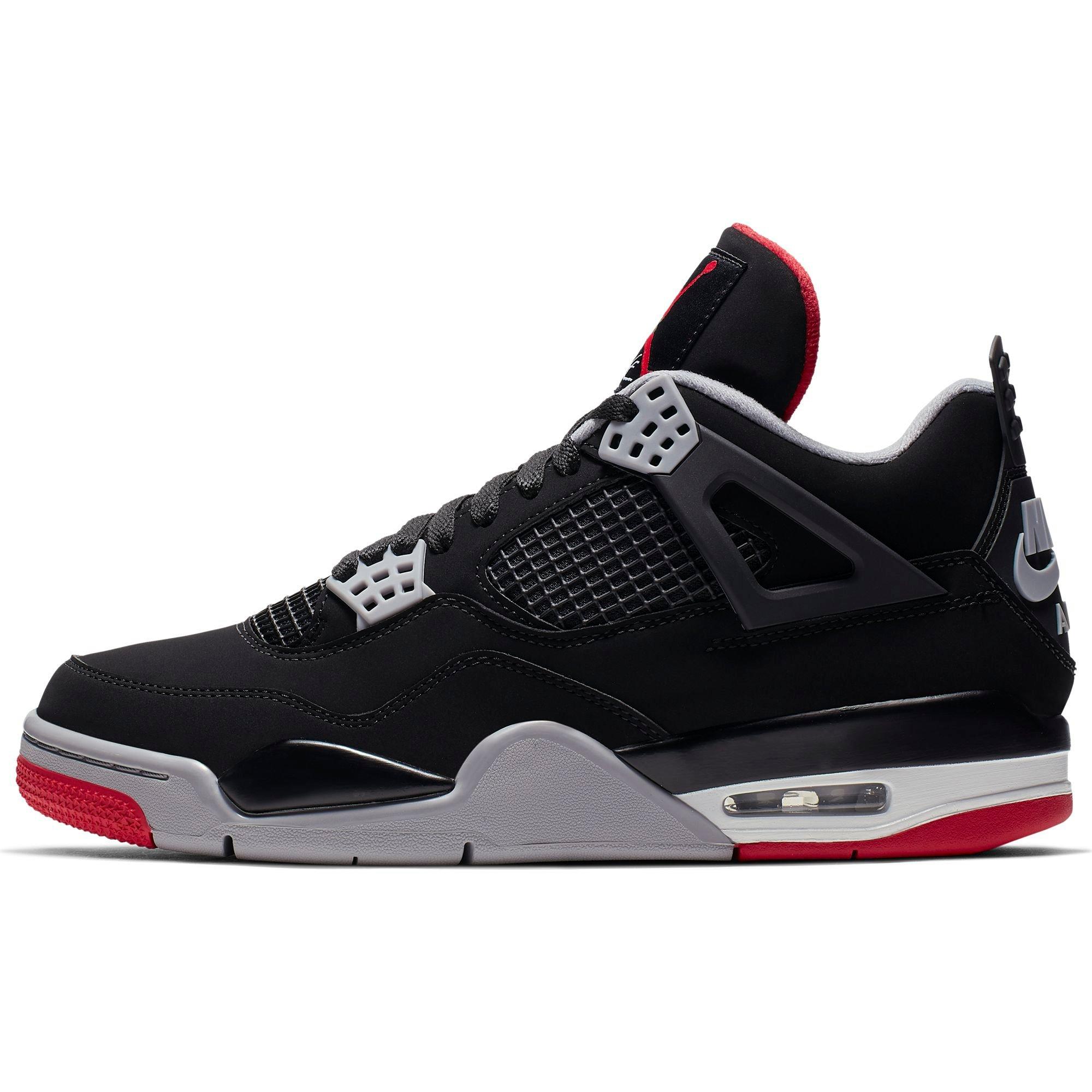 jordan 4 black and red