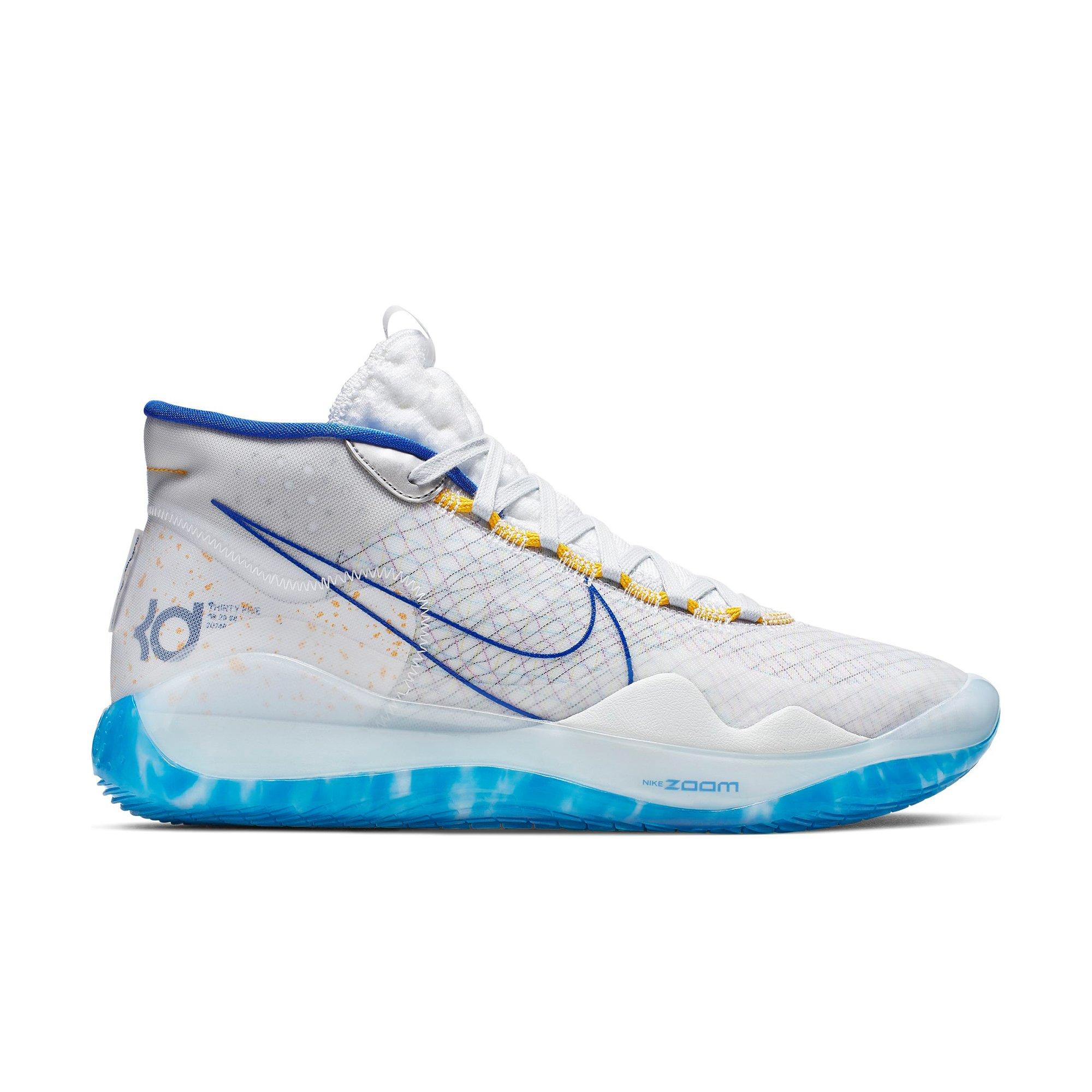 kd shoes white and blue