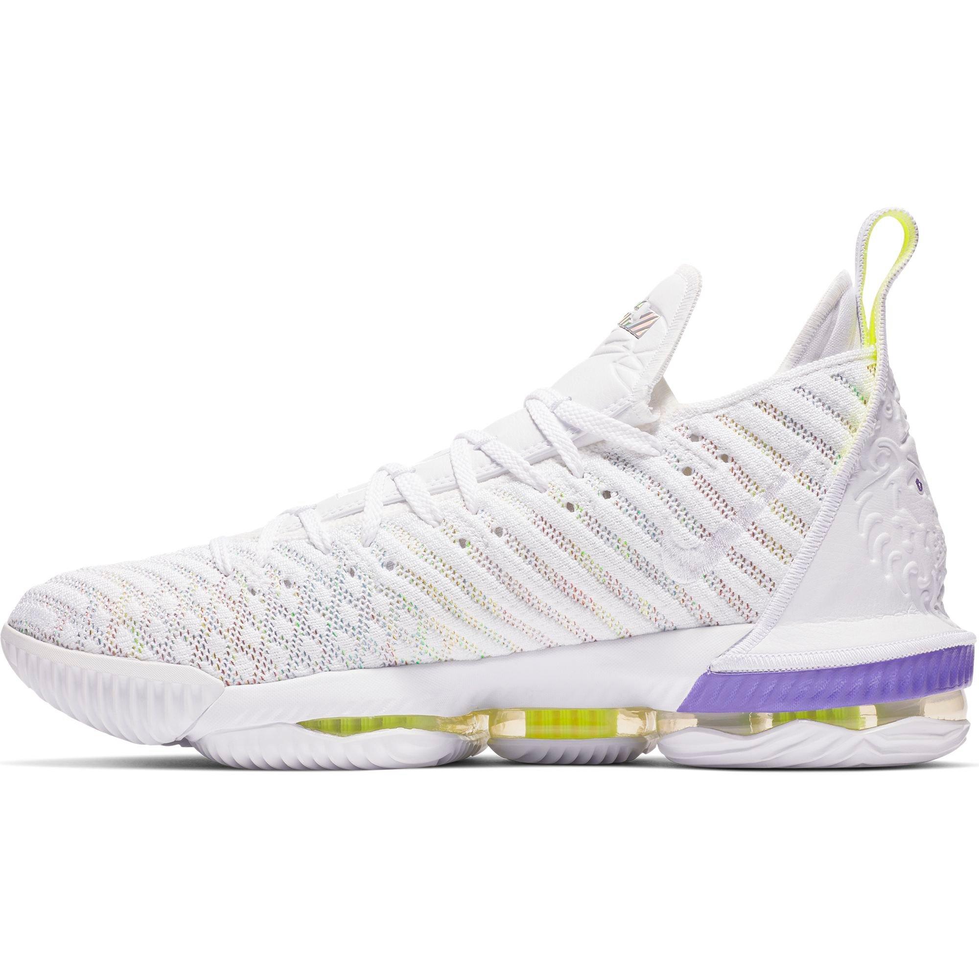 white lebrons 16