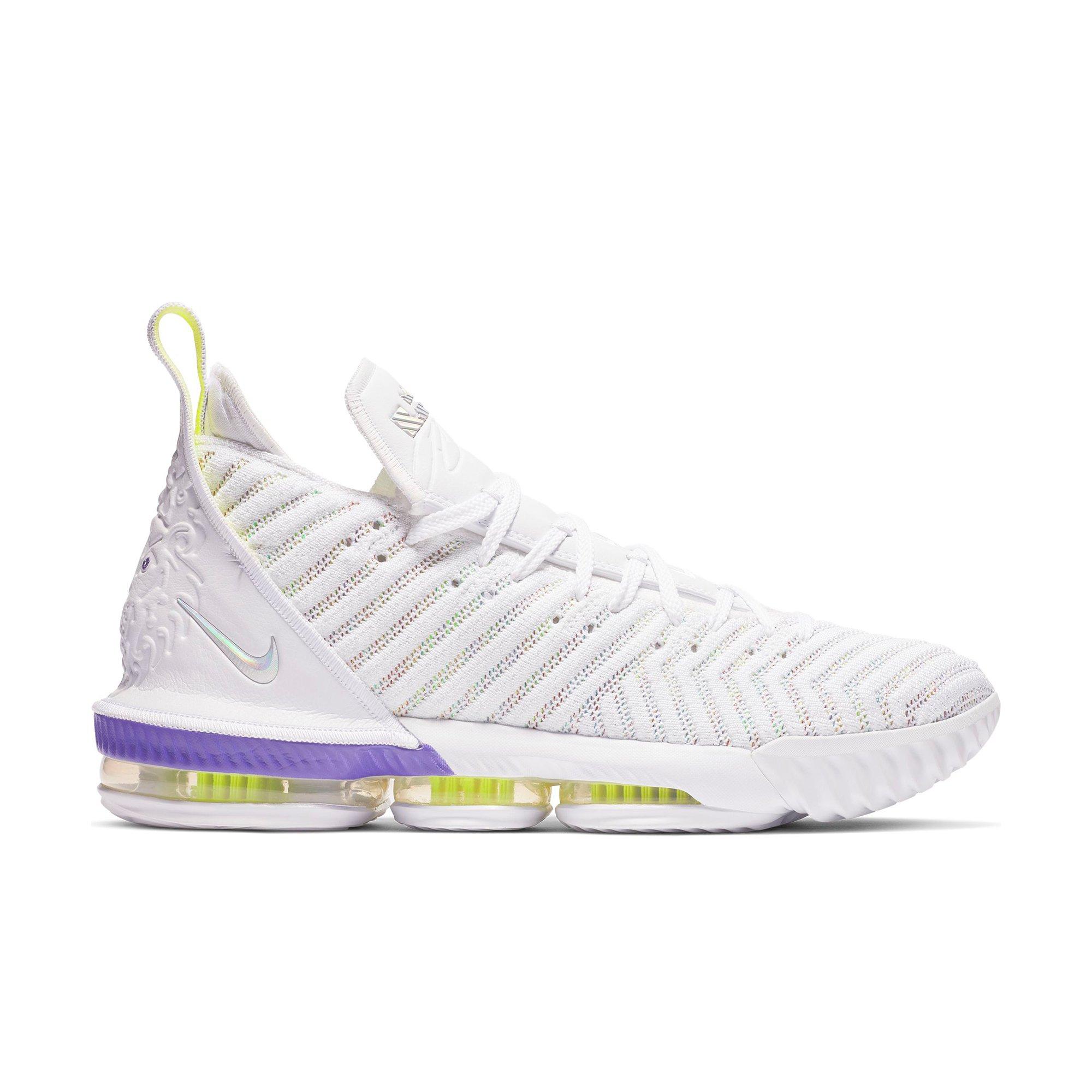 lebron 16 white and purple