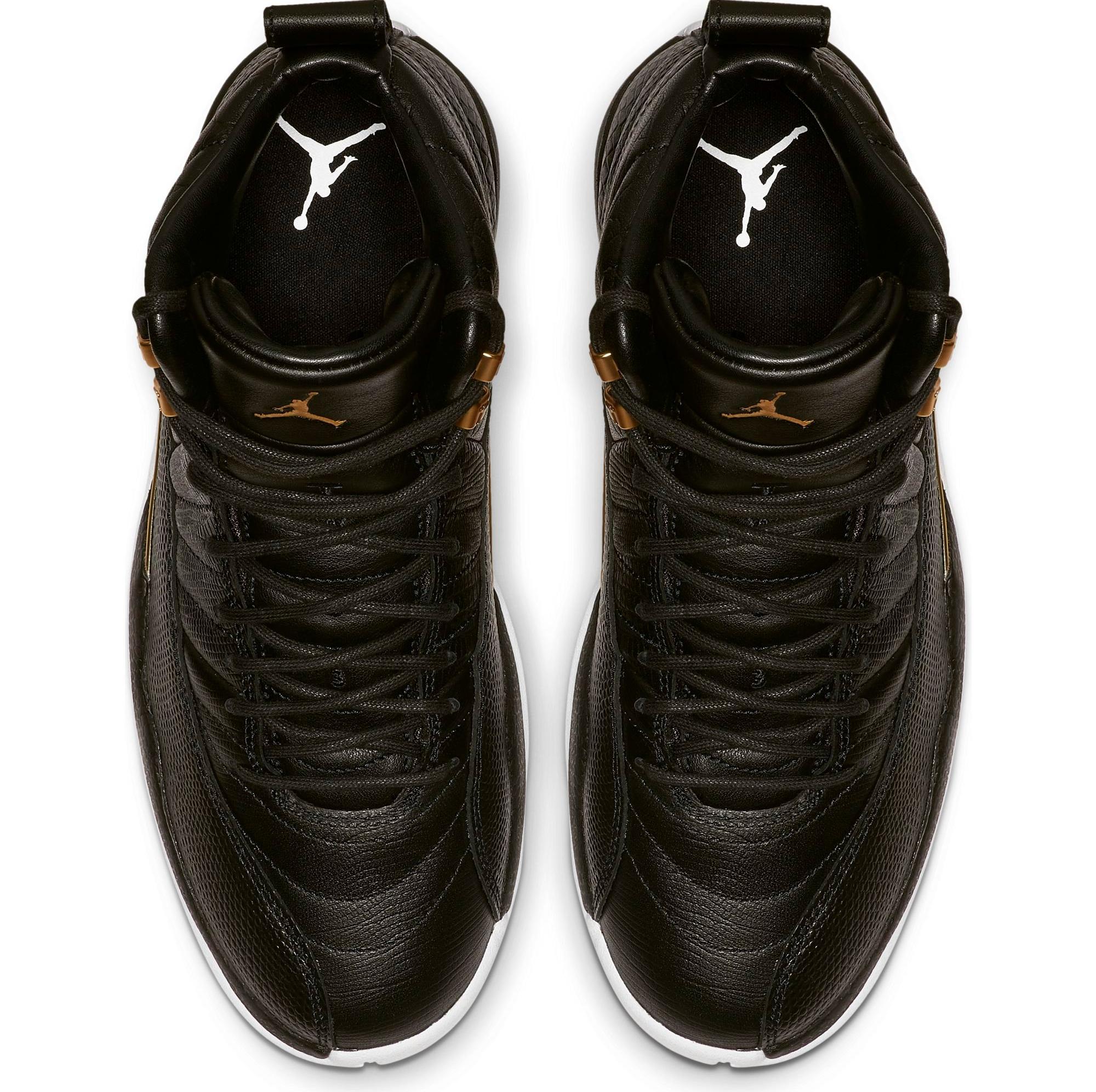 Sneakers Release Air Jordan Retro 12 Black Gold Women s Basketball Shoe