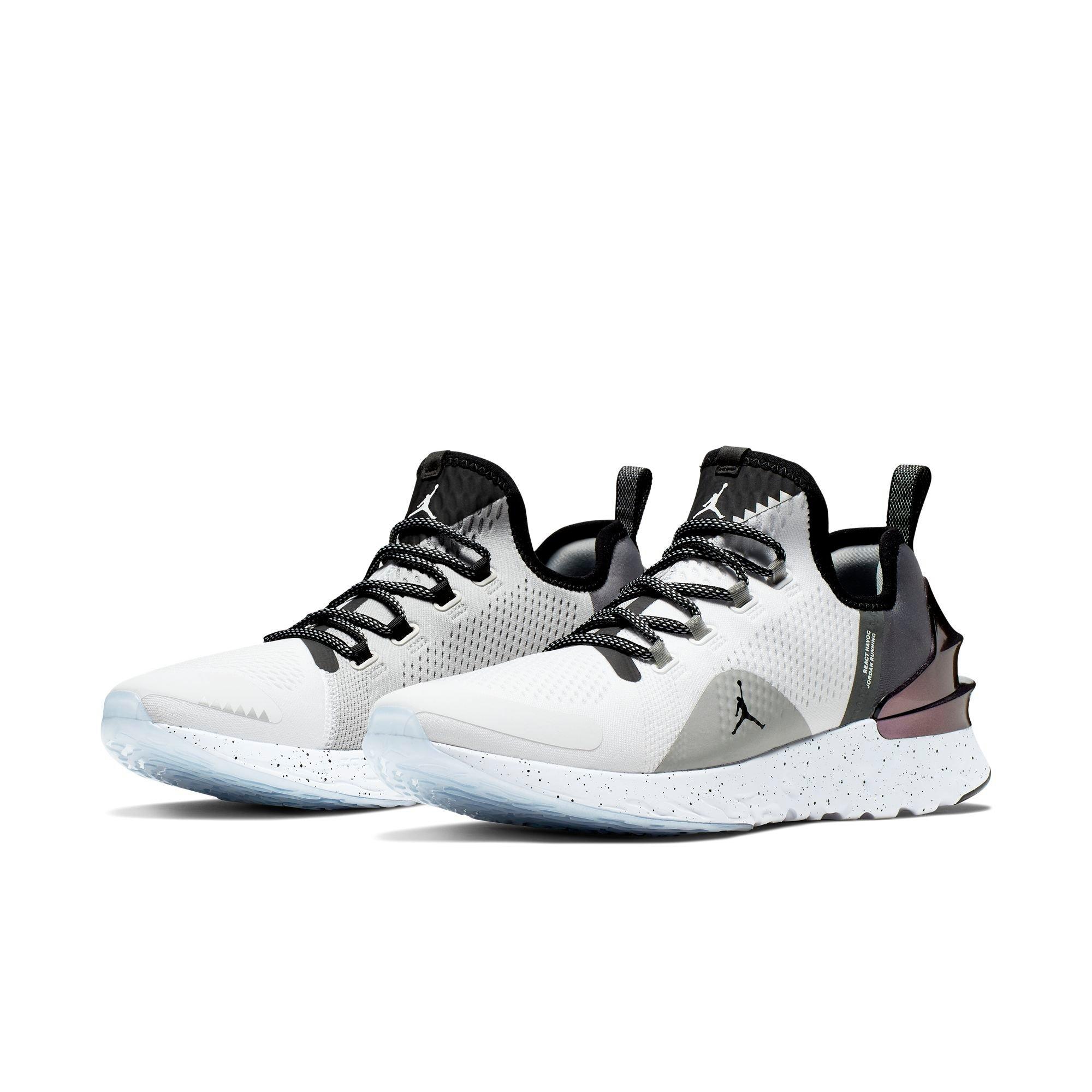 jordan react havoc white black smoke grey