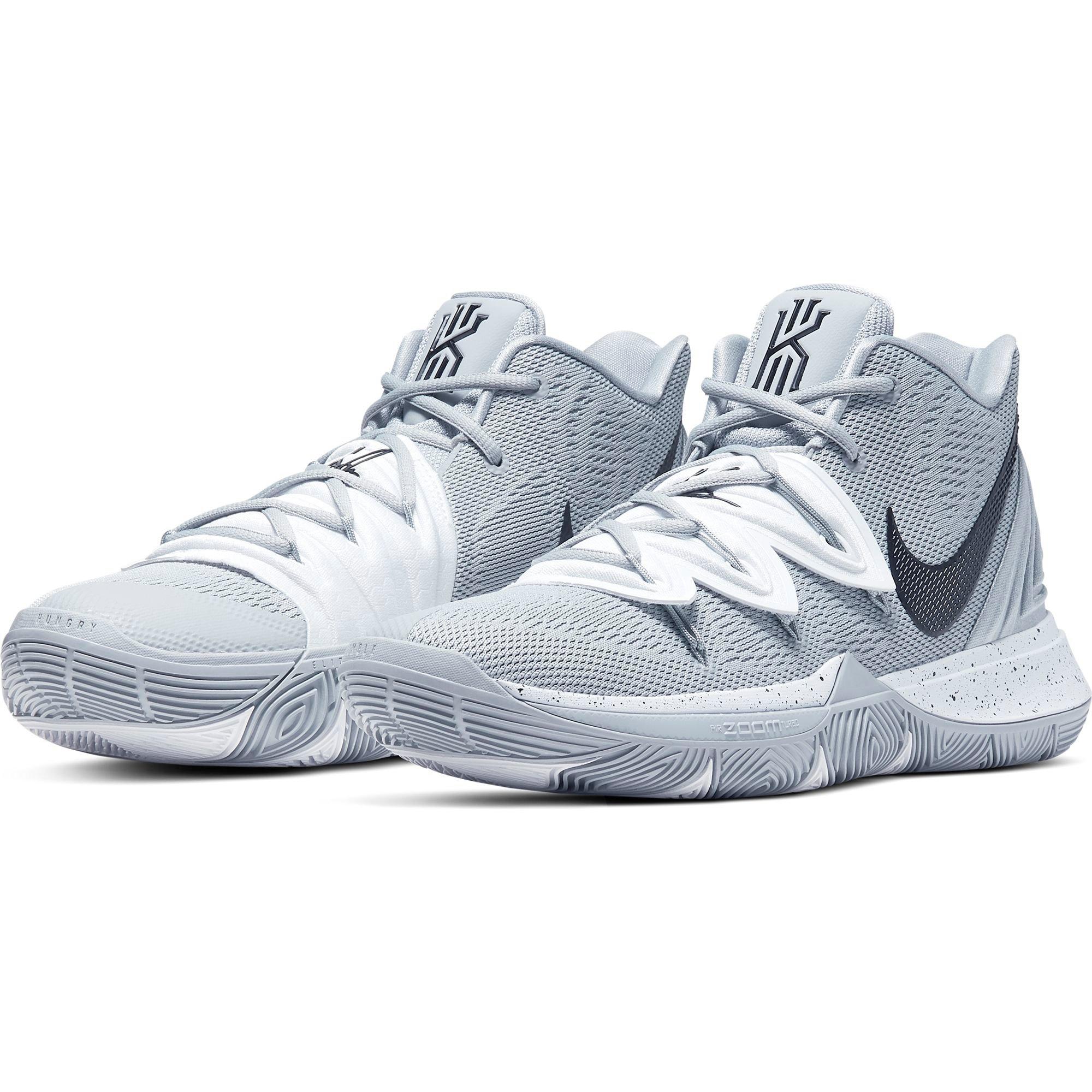 Nike Rubber Kyrie 5 Basketball Shoes in Gray Black Gray for