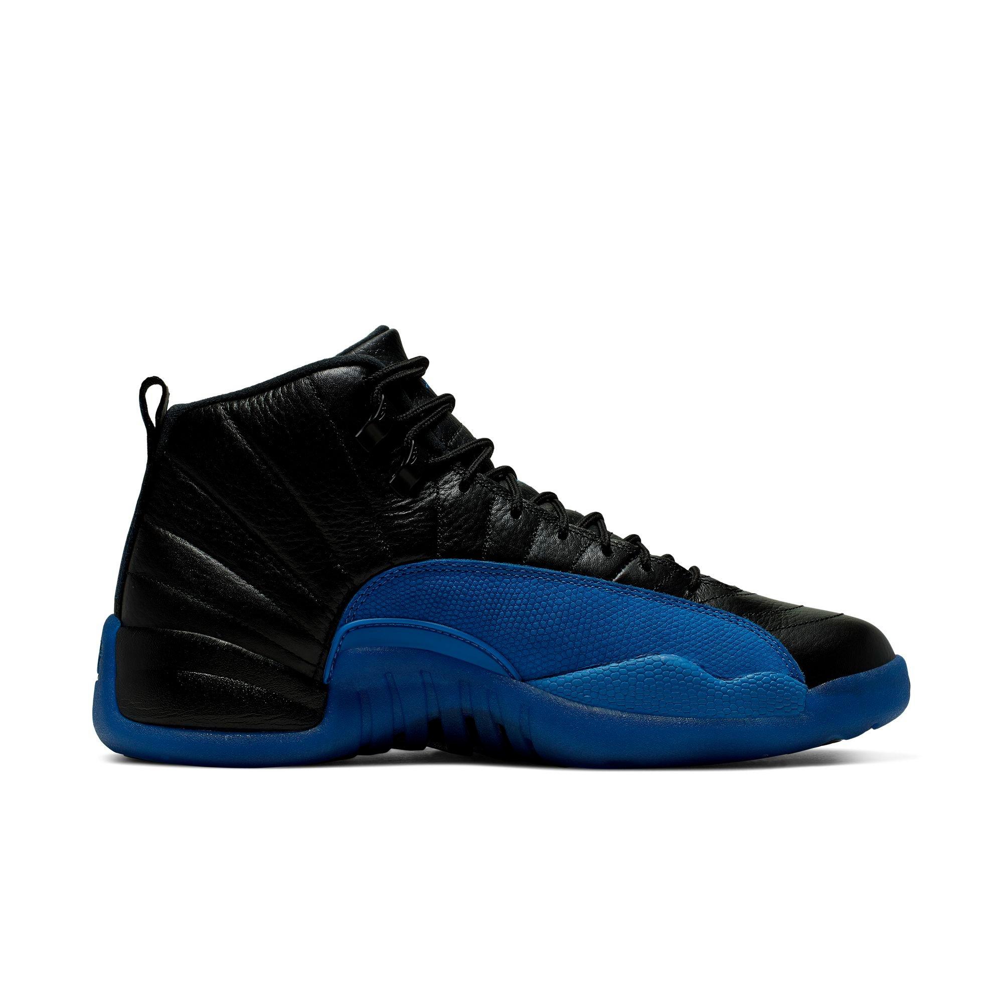 new jordan 12 blue and black